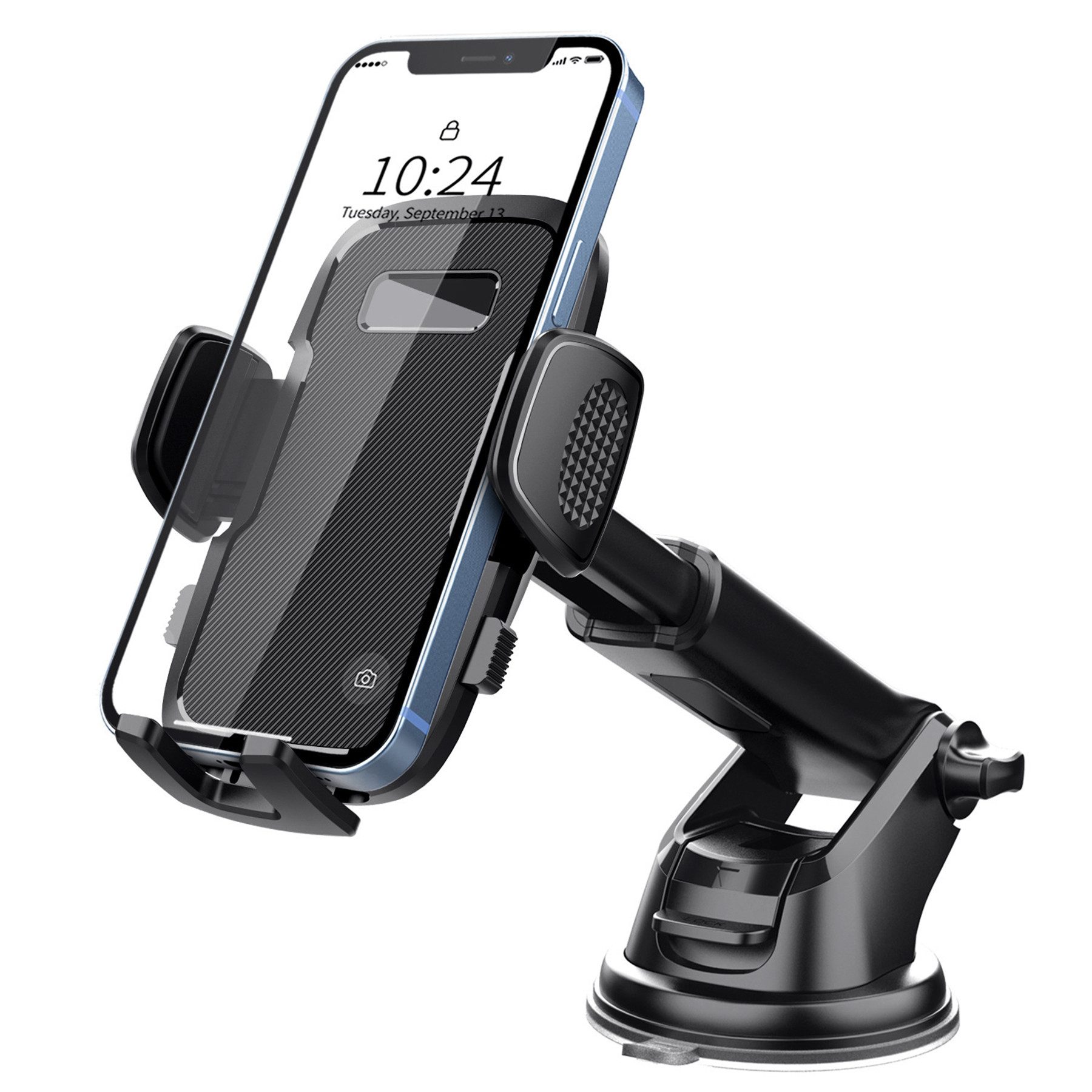 Mutig Smartphone-Halterung Handyhalterung Auto,Handy Autohalterung,Universal Handyhalterung, (bis 7 Zoll, 360° Drehbar Handyhalter,Autohalterung,Auto Handy-Halterung, für Armaturenbrett oder Windschutzscheibe Smartphone-Halterung, für iPhone 16/15/14/13/12 Pro Max Plus, Samsung 4-7 Zoll Smartphone)