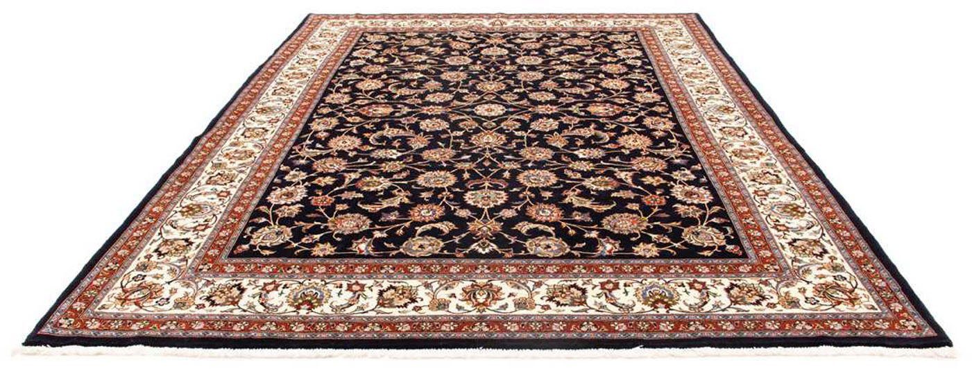 Wollteppich Kaschmar Blumenmuster Blu scuro 347 x 252 cm, morgenland, rechteckig, Höhe: 10 mm, Unikat mit Zertifikat