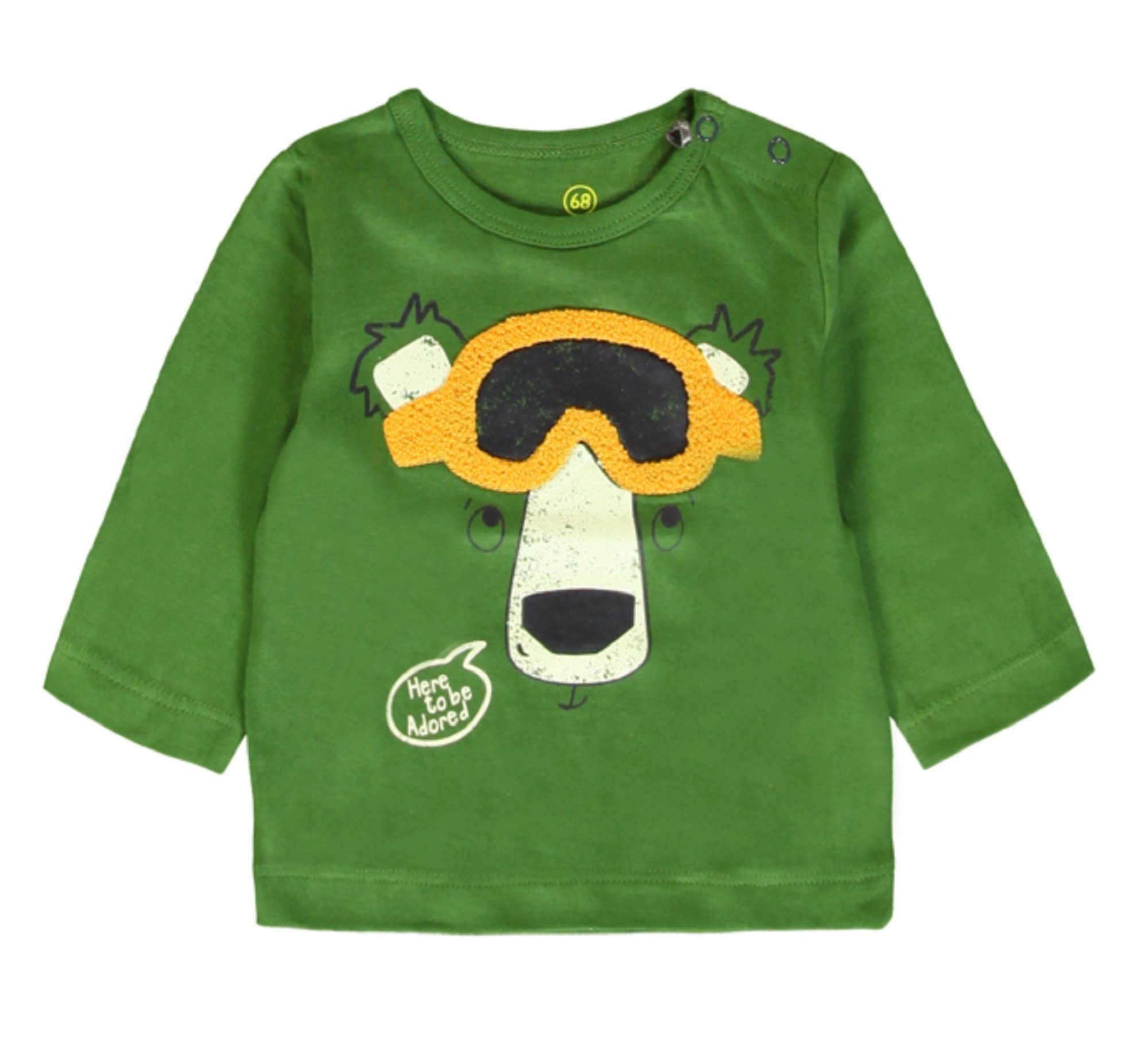 LEMON BERET Rundhalspullover Lemon Beret Unisex Sweatshirt mit Applikation grün