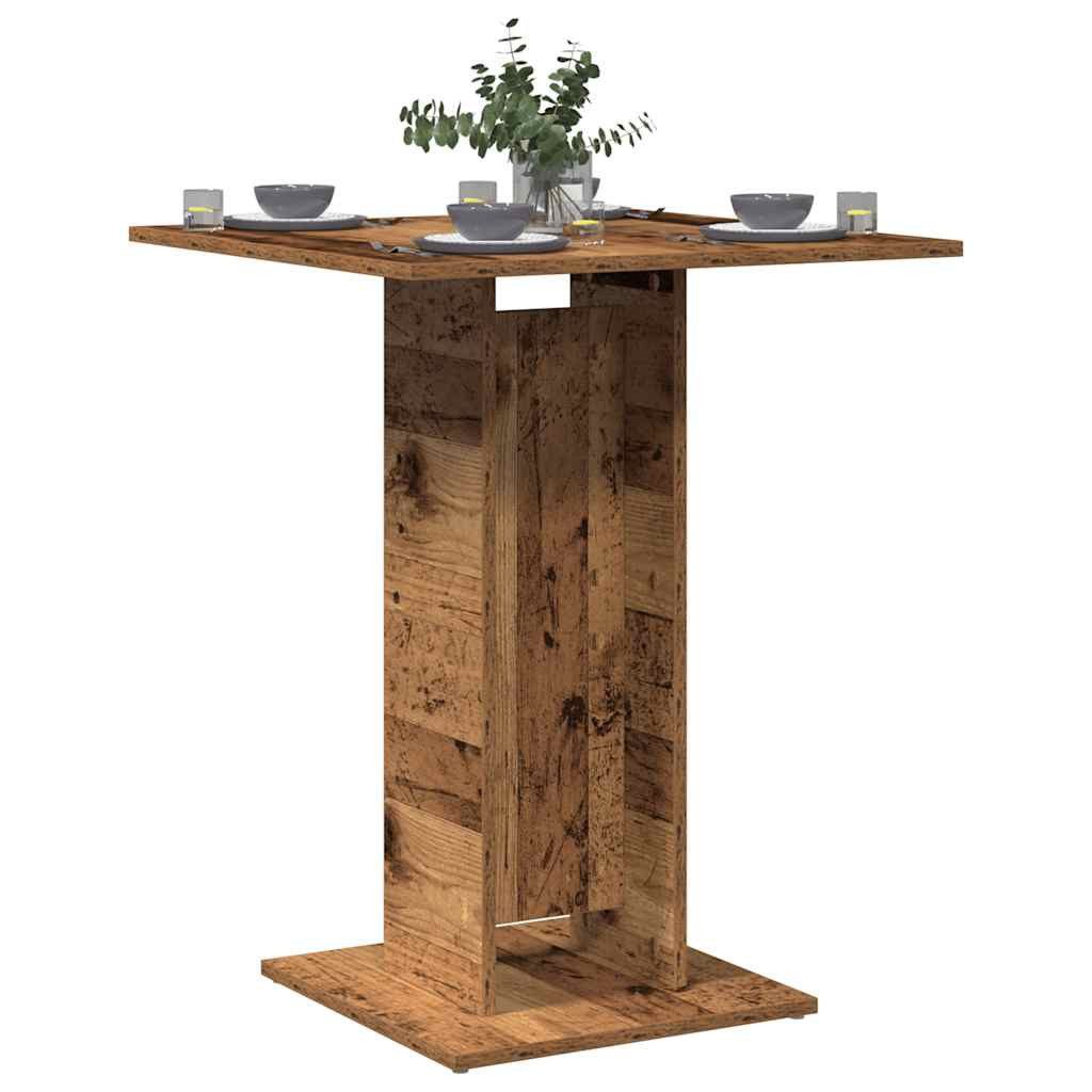 vidaXL Esstisch Bistrotisch Altholz-Optik 60x60x75 cm Holzwerkstoff (1-St)
