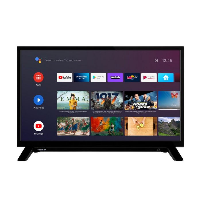 Toshiba 24WA2063DAX/2 LCD-LED Fernseher (60 cm/24 Zoll HD-ready Android TV Triple-Tuner Play Store Google Assistant Bluetooth)