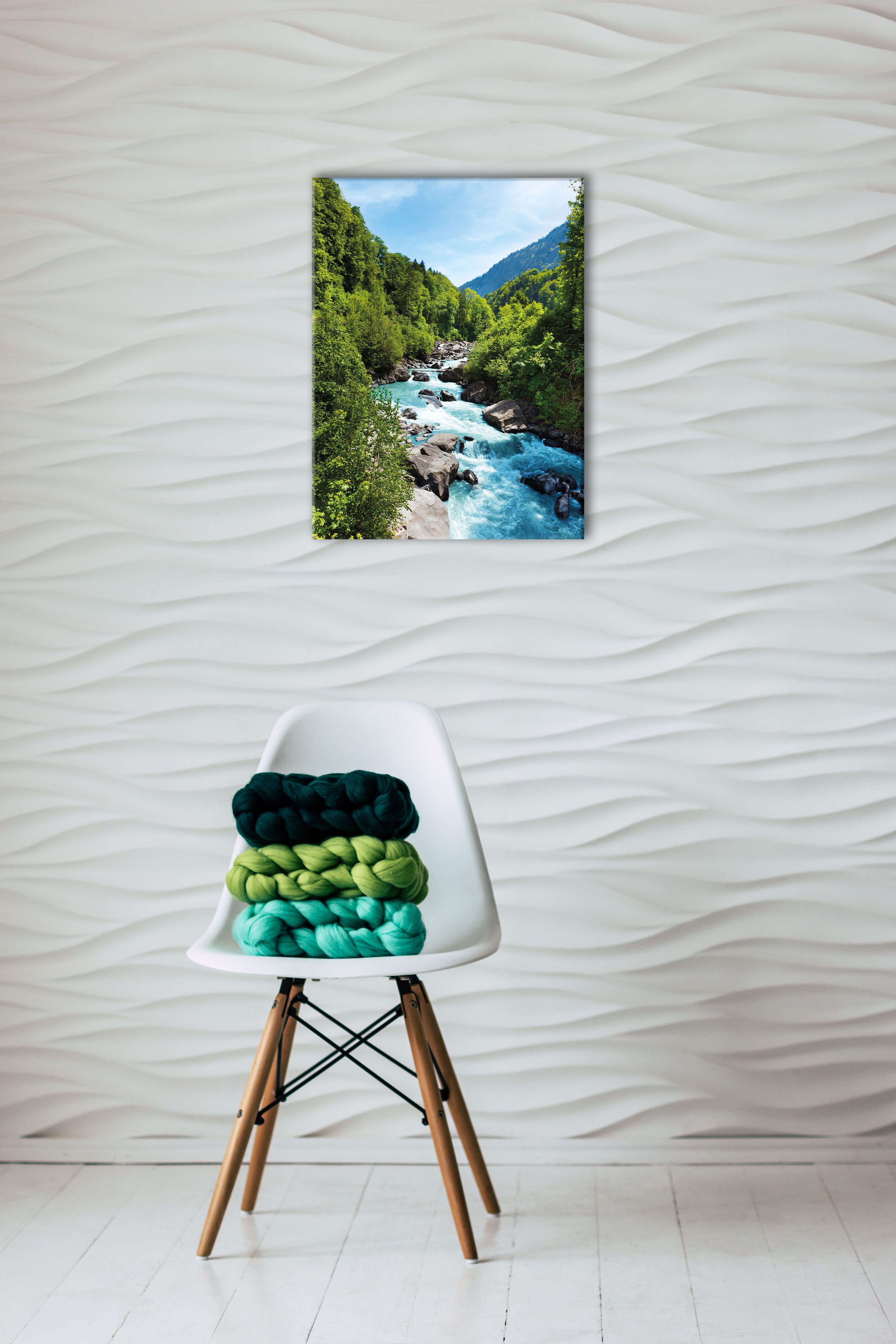 Bönninghoff Leinwandbild, Berge, Landschaft, Natur, Wald (1 St)