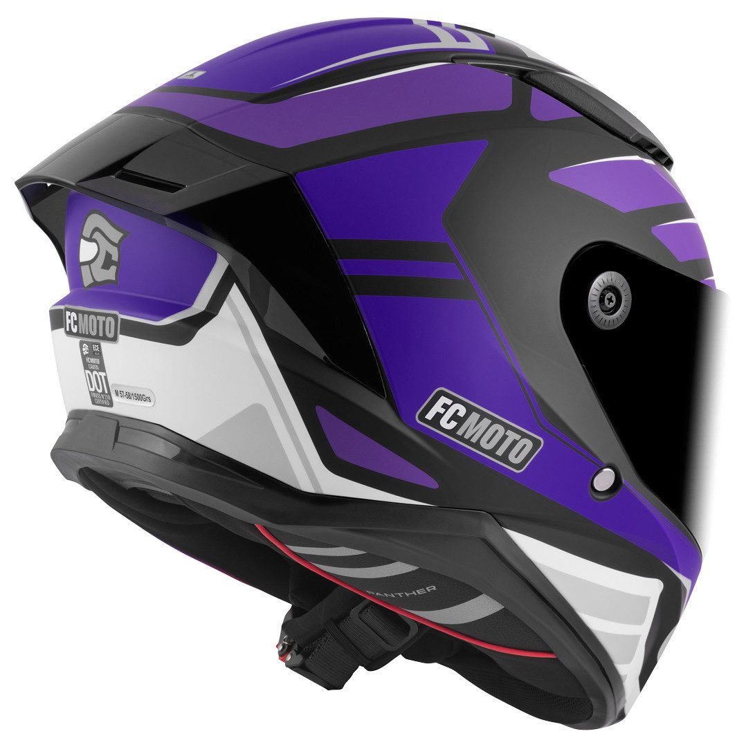 FC-Moto Motorradhelm FF130SV Cavion Helm, vorbereitet für Pinlockscheibe,herausnehmbares Innenfutter,integr