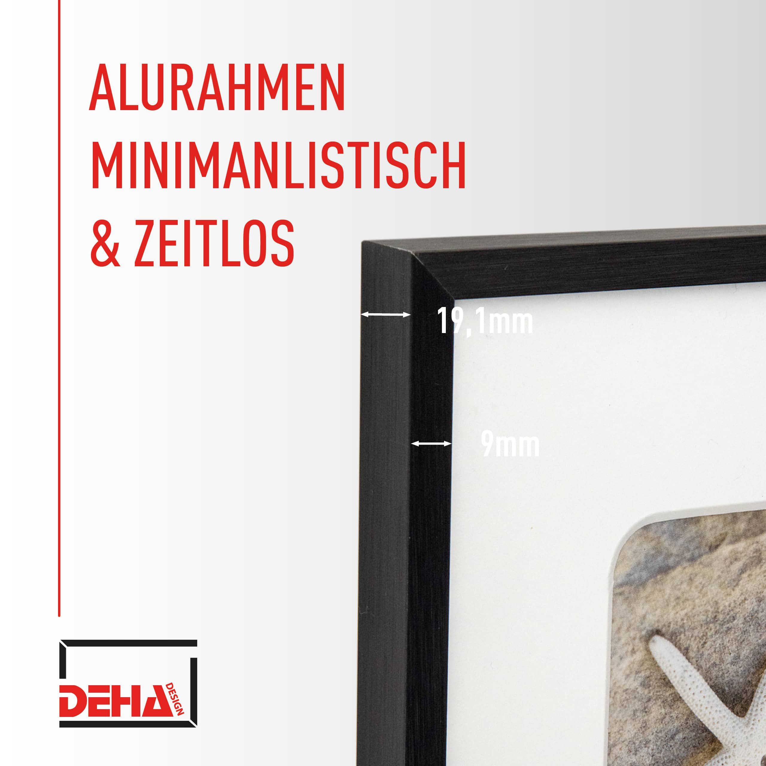 DEHA DESIGN Bilderrahmen Aluminium Bilderrahmen Tribeca Collage, (1 St)