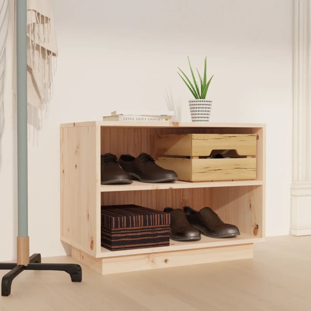 vidaXL Schuhschrank NA Schuhregal Schuhschrank Flurschrank Schuhbank 60x34x45 cm Massivhol