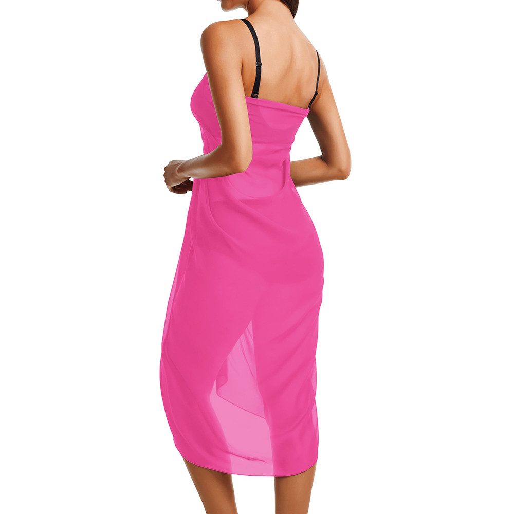 Agger Strandrock Strand-Sarong für Damen, Transparenter bikini tuch,Wickeltuch Wickelrock oder Bikini Cover-up,sommerlicher Strand- und Urlaubsschutz