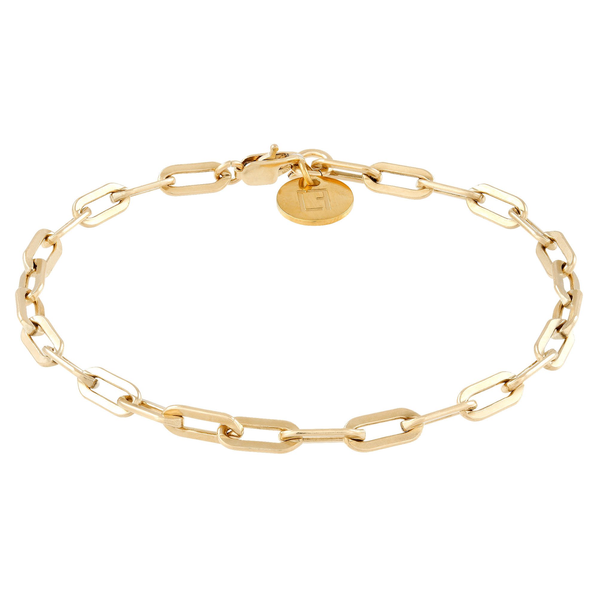 CLASSYANDFABULOUS Jewelry Armband VALDA Medium FLAT Bracelet - 14k Gold filled