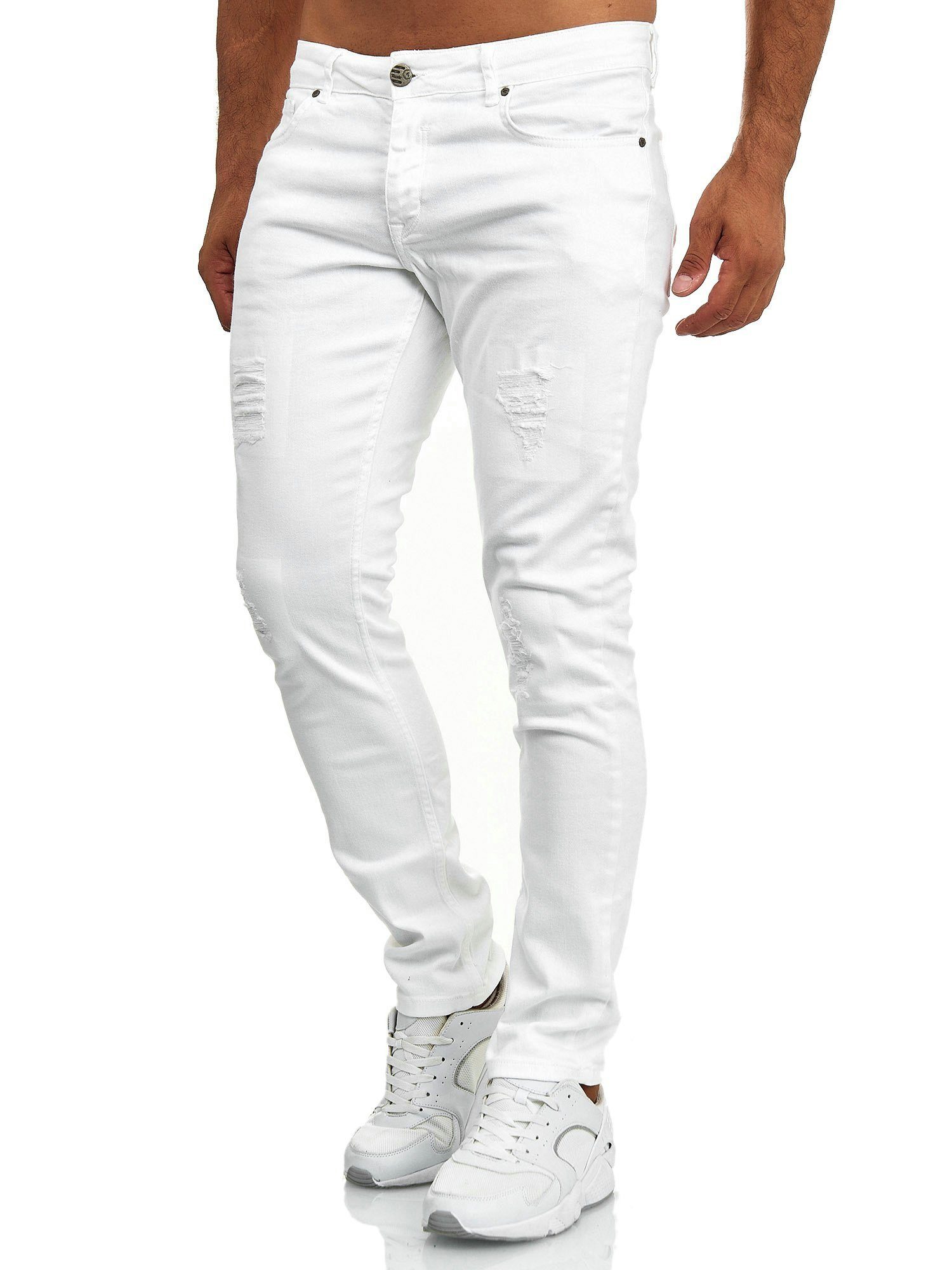 Tazzio Slim-fit-Jeans 16525 Stretch mit Elasthan & im Destroyed-Look