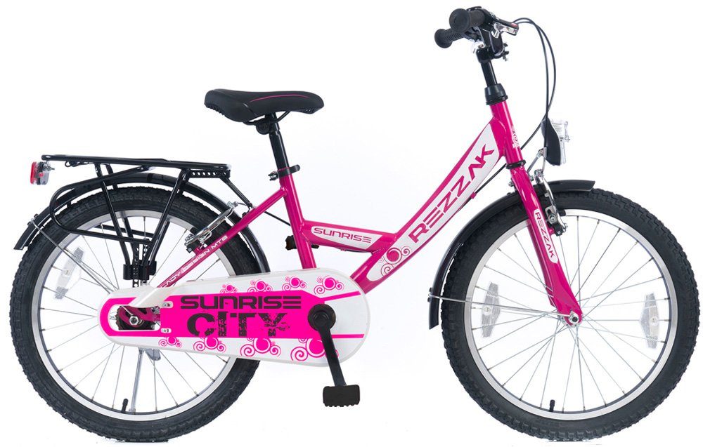 Rezzak Kinderfahrrad »20 Zoll Kinder Fahrrad mit Rücktrittbremse Mädchen  Pink -044«, 1 Gang Keine Keine Schaltwerk, Keine