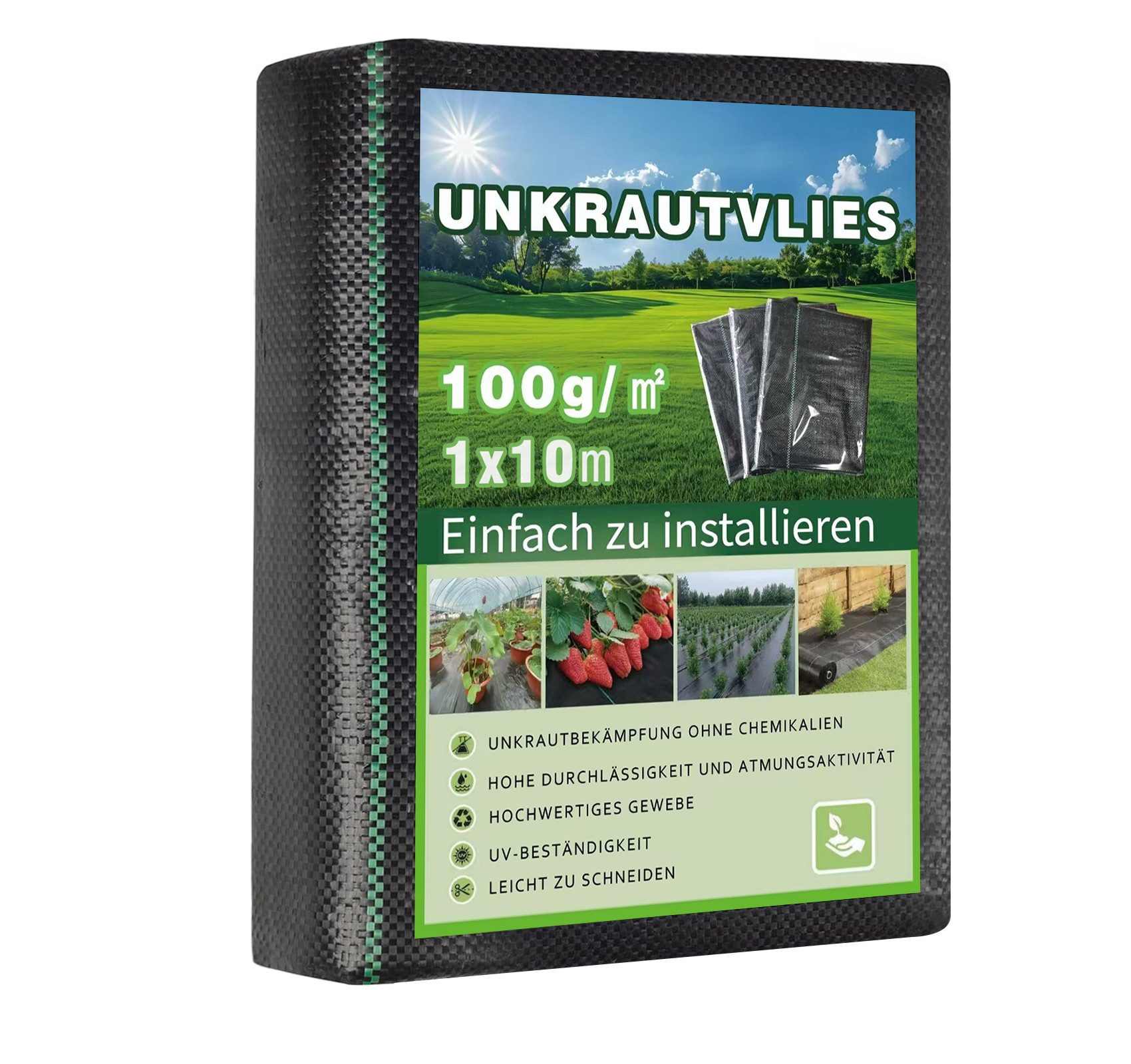 ElitVita Unkrautvlies 1*10/50m Gartenvlies, Zuschneidbar, UV-Schutz, günstig online kaufen