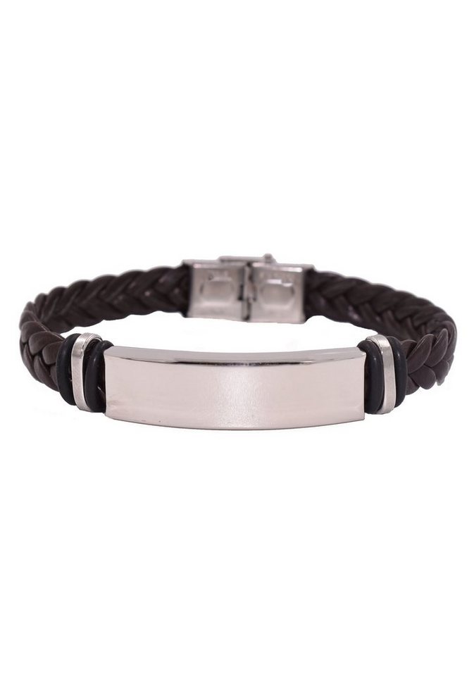 Firetti Lederarmband Schmuck Geschenk Armschmuck ID-Armband- Optik, zu  Hoodie, Shirt, Jeans, Sneaker! Anlass Geburtstag Weihnachten, Modisches  geflochtenes Männerarmband für den täglichen Gebrauch