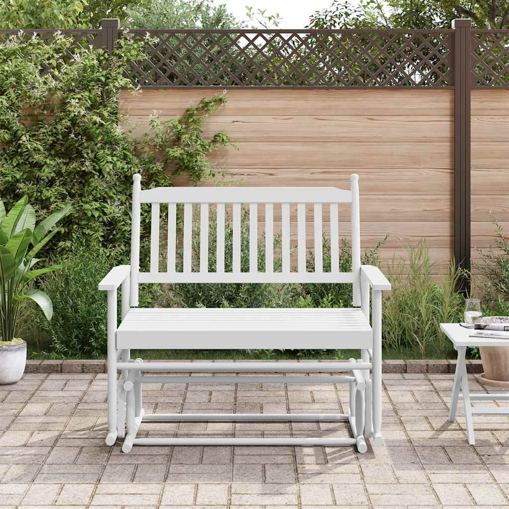 vidaXL Schaukelstuhl Schaukelbank Weiß 118x70x104,5 cm günstig online kaufen