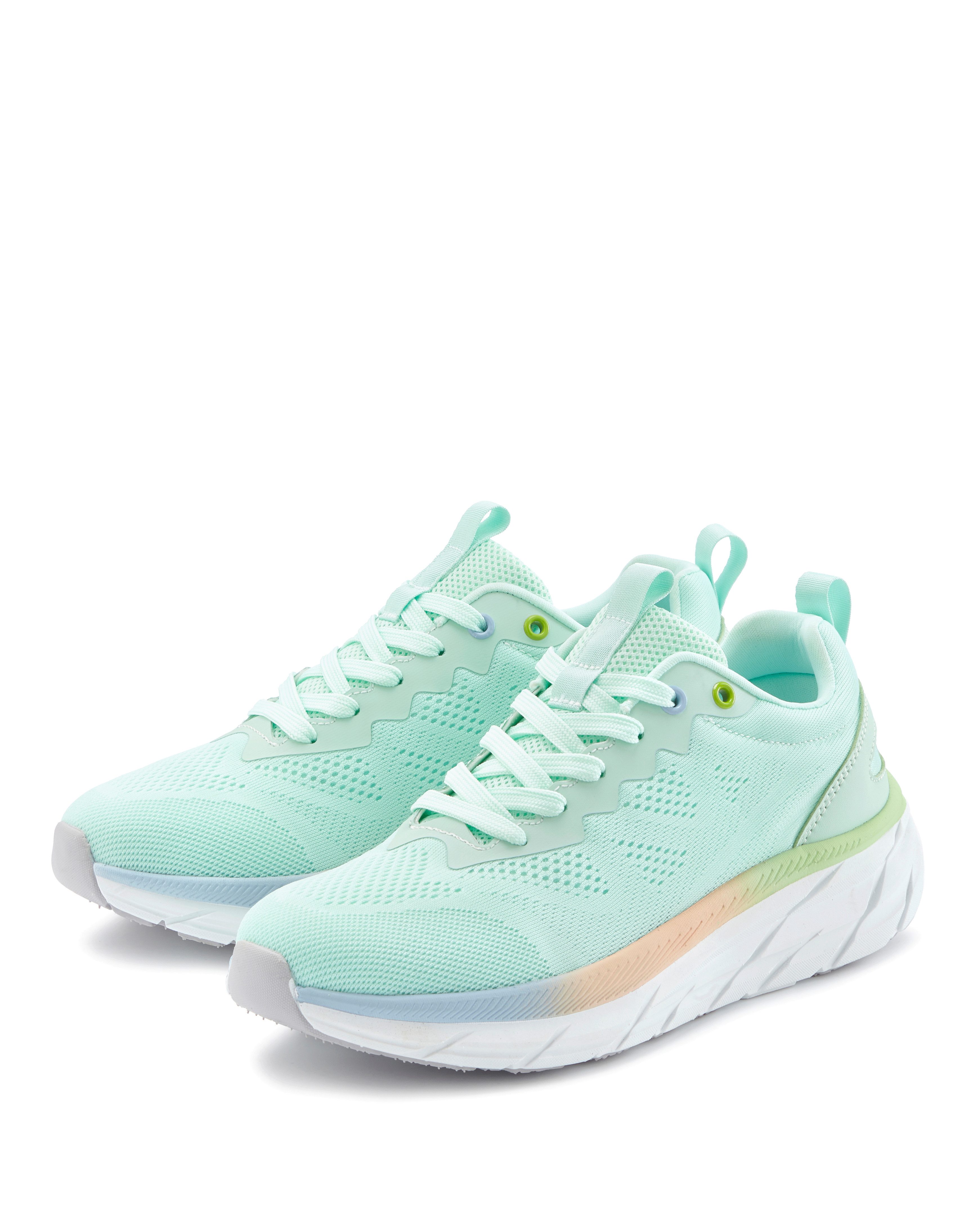 LASCANA Halbschuh, Turnschuh, Freizeitschuh, Sneaker NEU mit modischen Farbdetails, Chunky Sohle & Mesh-Optik VEGAN