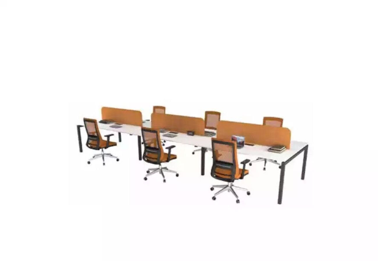 JVmoebel Arbeitstisch Büromöbel Arbeitstisch für 6 Personen Arbeitszimmer Möbel Holzmöbel (1-St., 1x nur Arbeitstisch), Made in Europa
