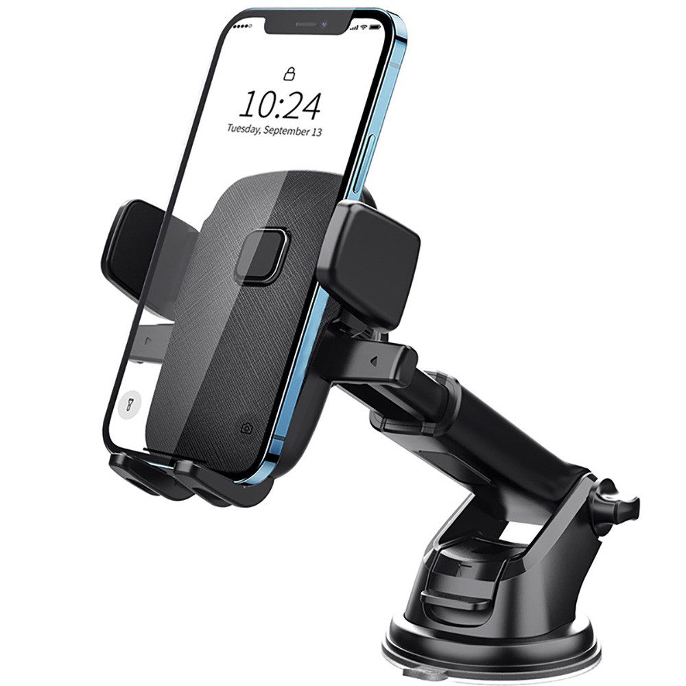 Innocase Handy-Halterung Auto-Handyhalterung Armaturenbrett Saugnapf einziehbare lange Stange, (bis 90 Zoll, Saugnapftyp)