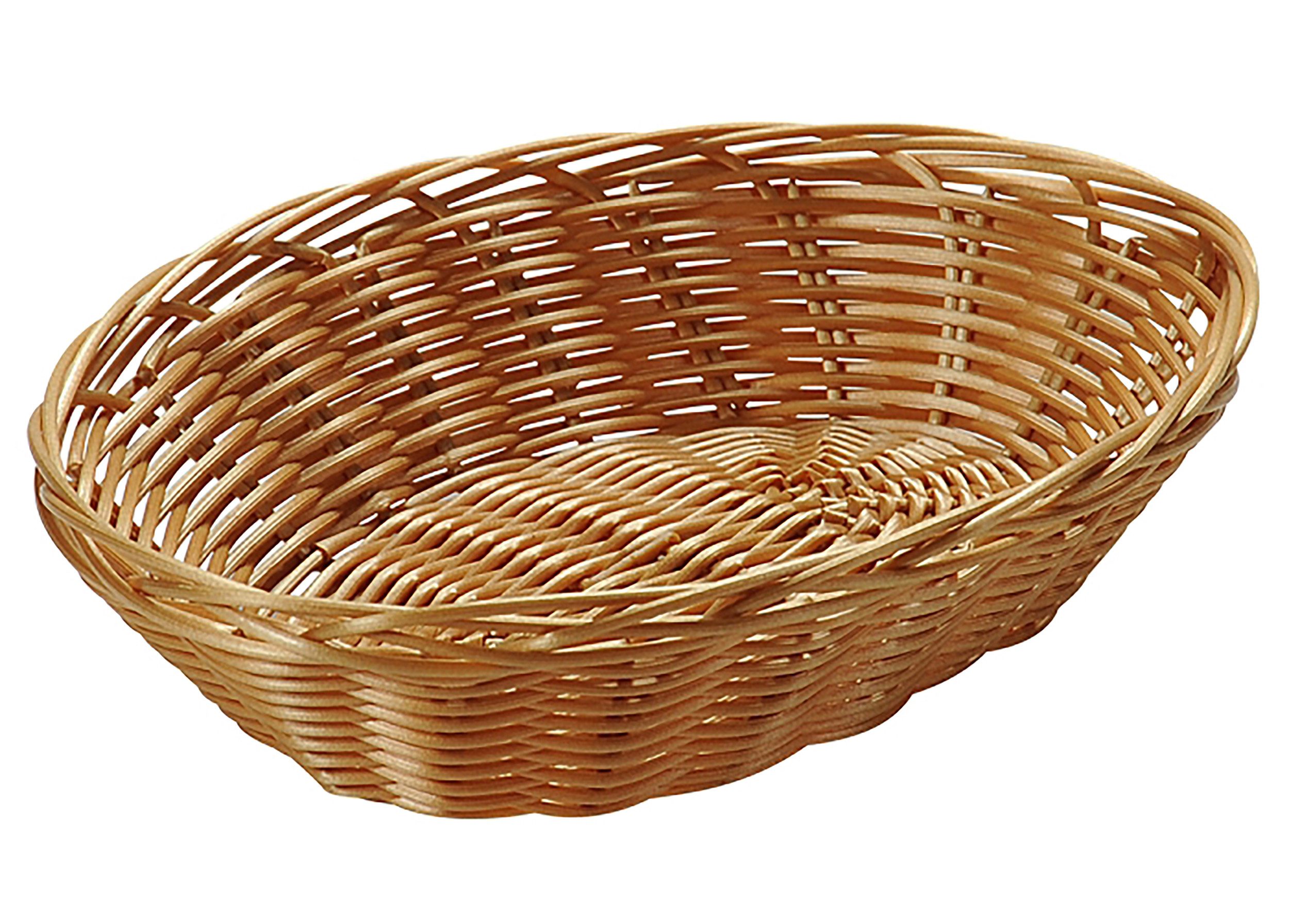 Kesper Brotkorb BROTKORB 21x17cm geflochten aus Kunststoff oval Obstkorb 20, Brot Obst Korb Körbe Körbchen