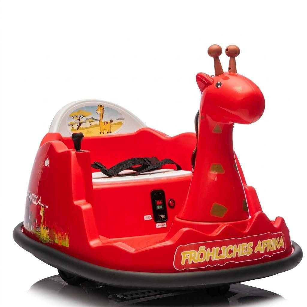 GarveeMore Elektro-Kinderdreirad Stoßfestes Kinder Elektro-Bumper Car, 360° Drehfunktion für 2–5 Jahre, Belastbarkeit 30 kg, (1-tlg), 6V 4.5AH mit LED-Lichter, Musik & Hupe, Fernbedienung, Sicherheitsgurt
