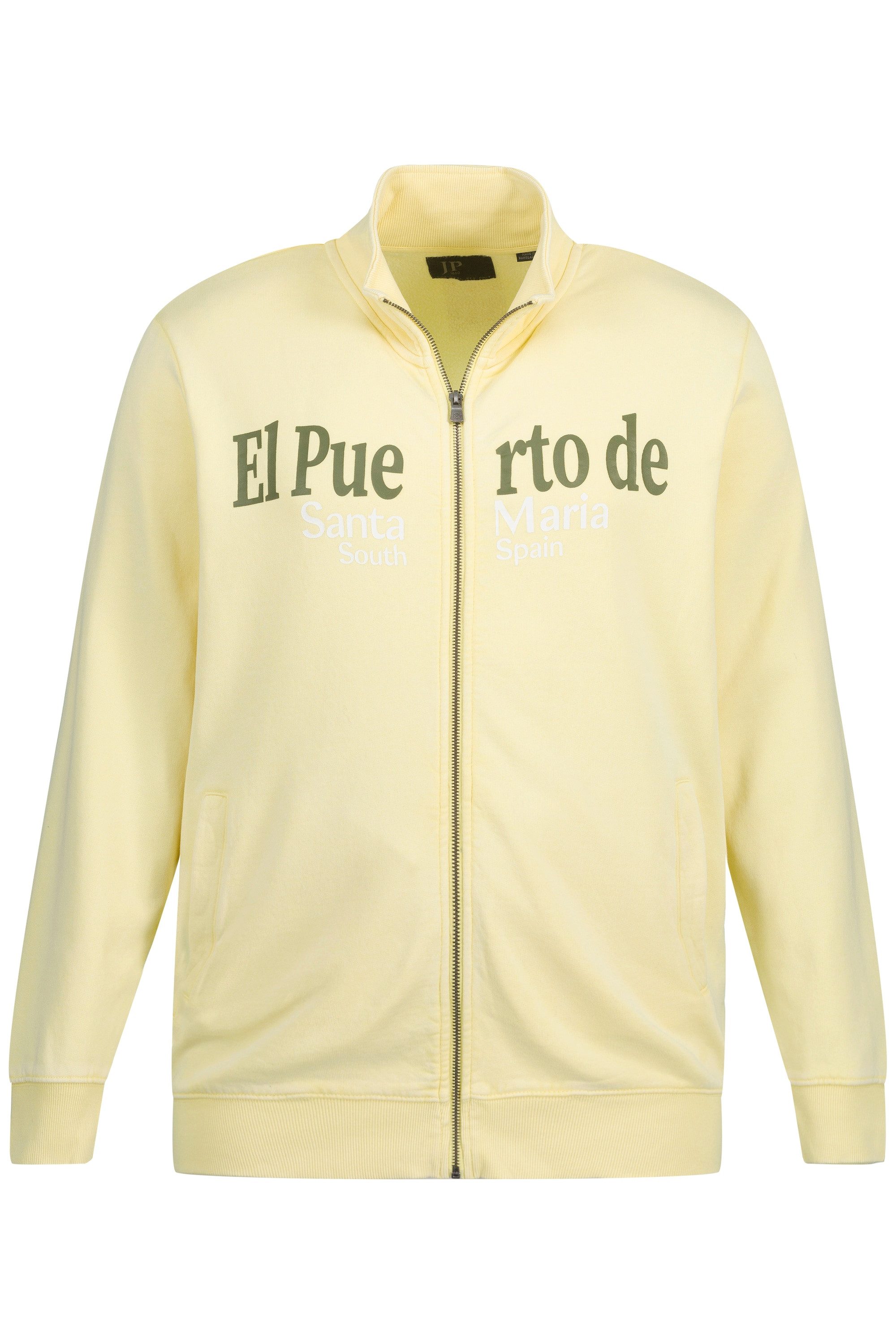 JP1880 Fleecejacke Sweatjacke Stehkragen Vintage washed günstig online kaufen