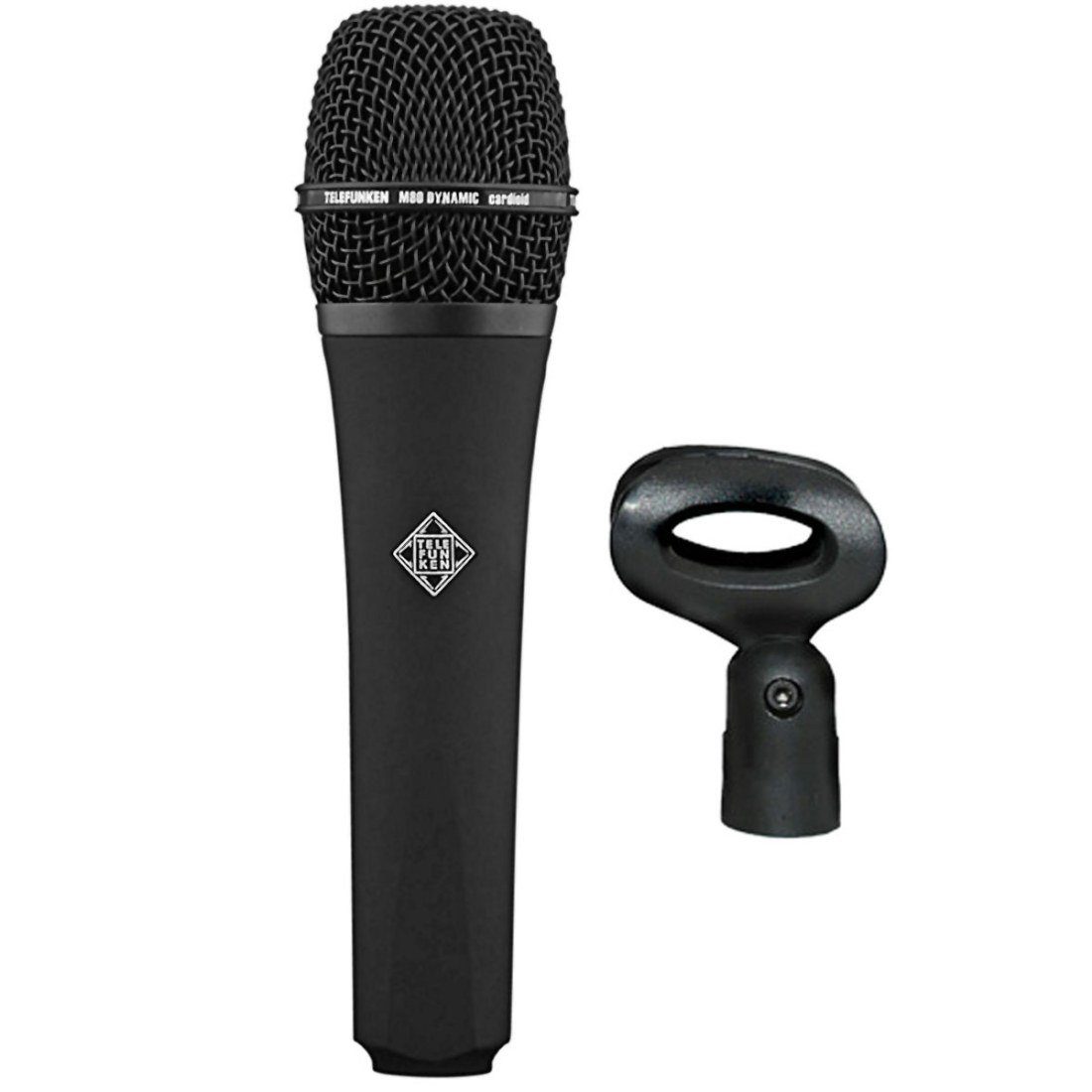 Telefunken Elektroakustik Mikrofon Telefunken M80 Black Mikrofon mit Mikrofonständer