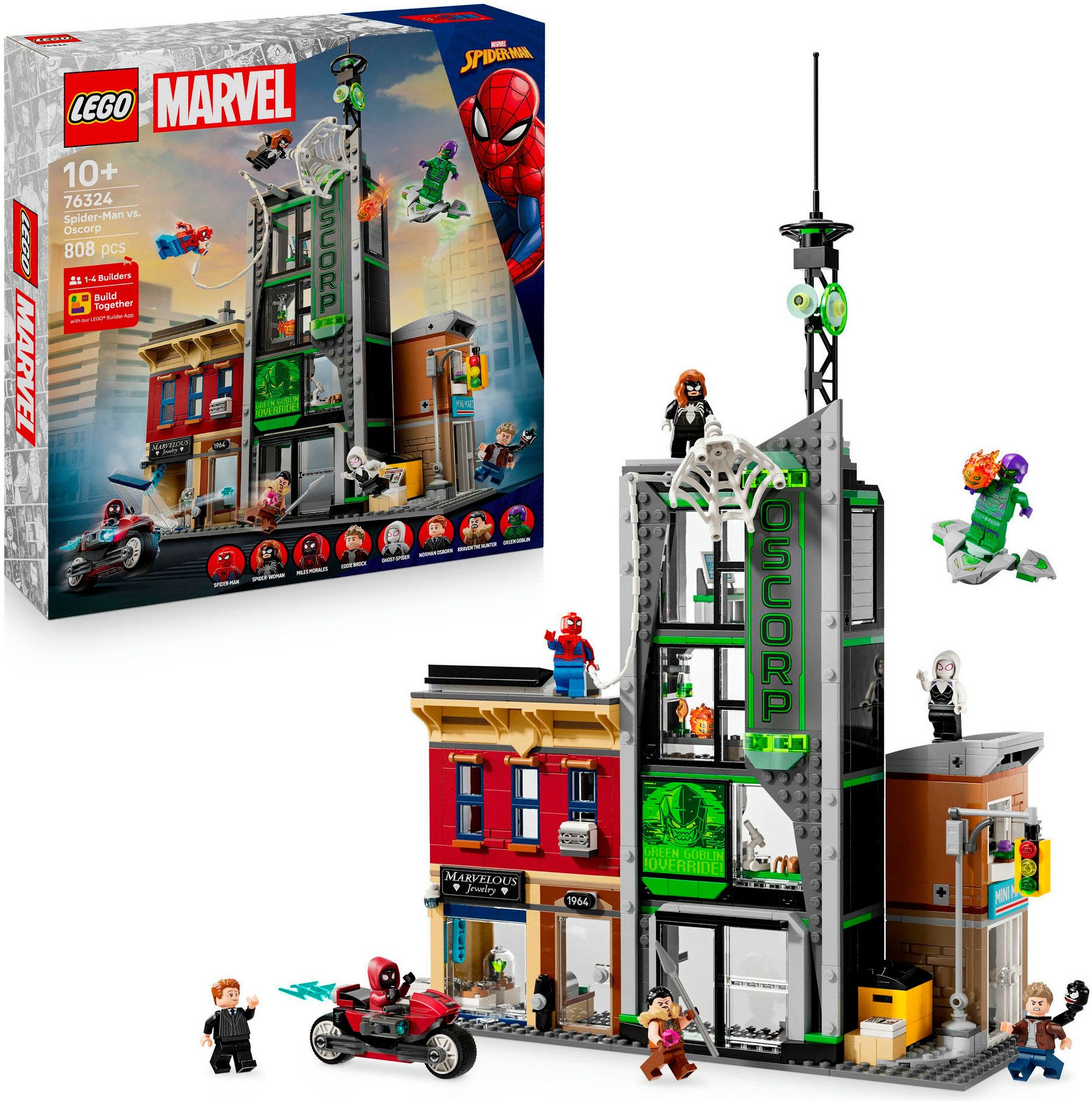 LEGO® Spider-Man vs. Oscorp (76324), LEGO Super Heroes Konstruktionsspielst günstig online kaufen