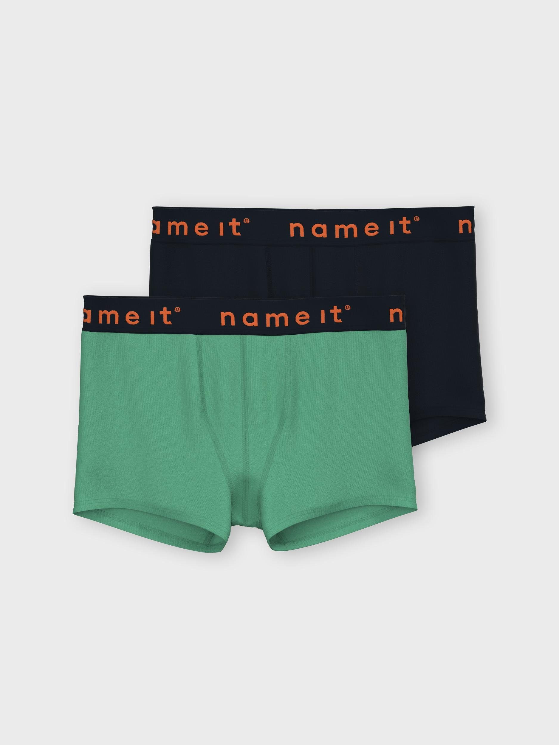 NKMBOXER Slip It spruce green Name (2-St) 2P