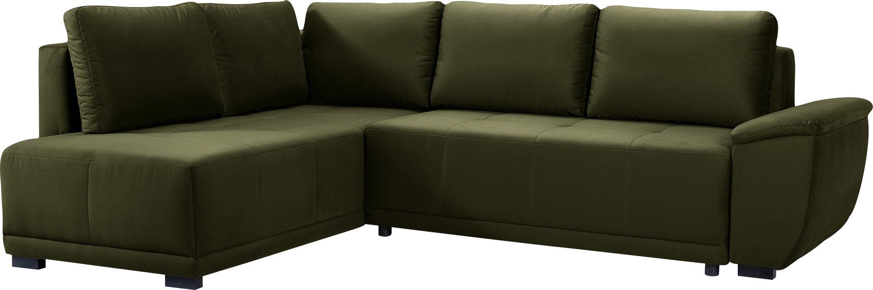 Ecksofa, 5 Rückenkissen Schlaffunktion inkl. sofa beidseitig, - fashion & Bettkasten, exxpo mane