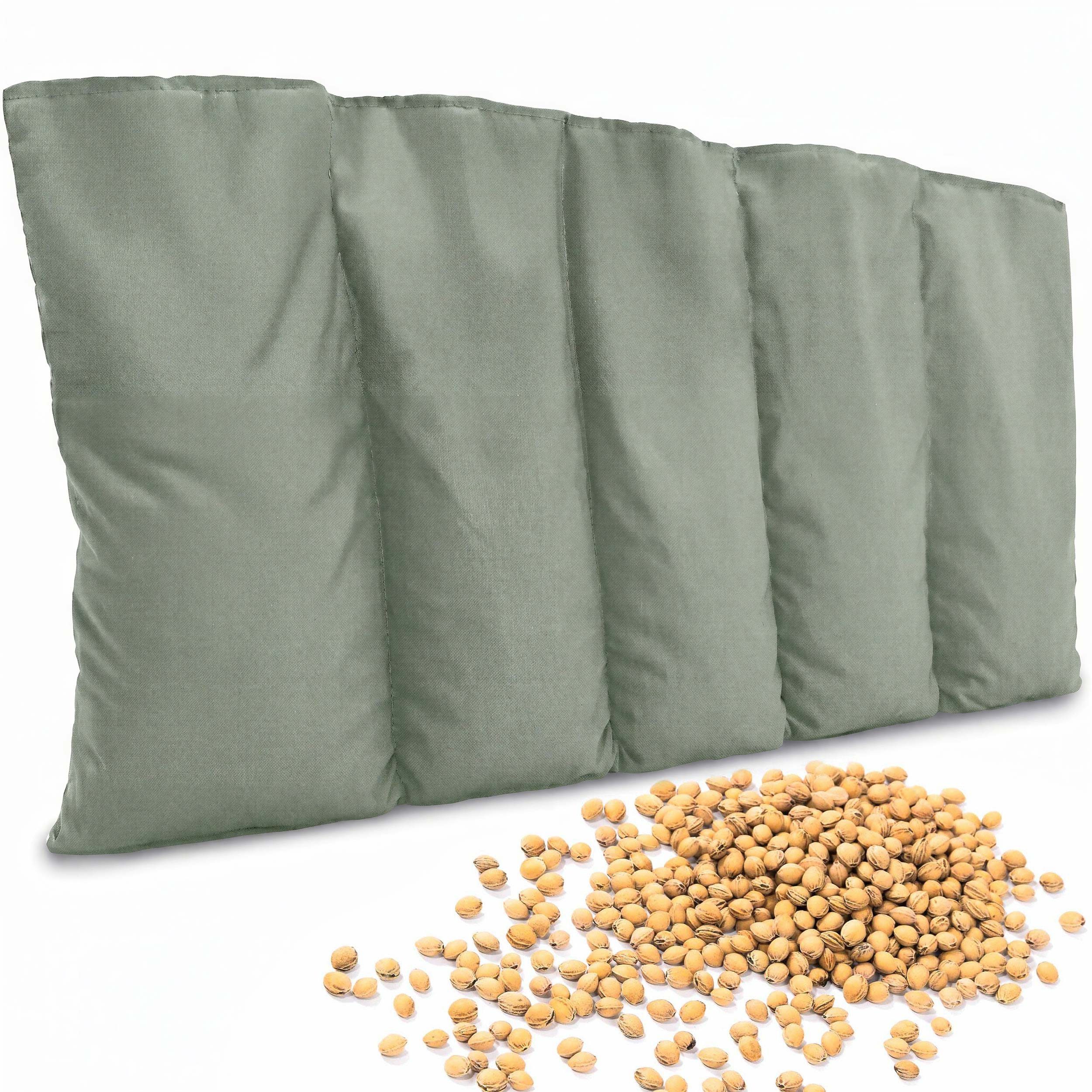 Amilian Kirschkernkissen für Mikrowelle - Kirschkernkissen Nacken Schulter - 55x20 cm, Wärmekompresse - Wärmekissen - Kältekissen, Wärmekompresse, Füllung: 100% Kirschkerne - Bezug: 100% Baumwolle