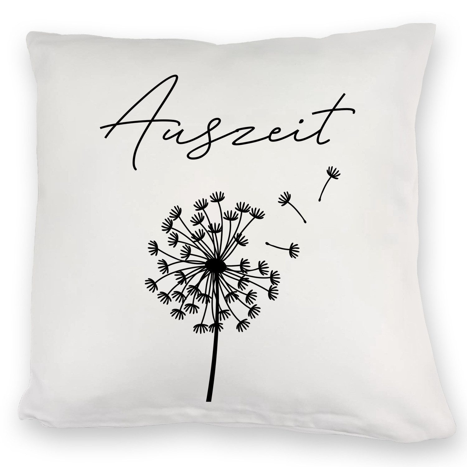 speecheese Dekokissen Pusteblume Kuschelkissen mit Spruch Auszeit