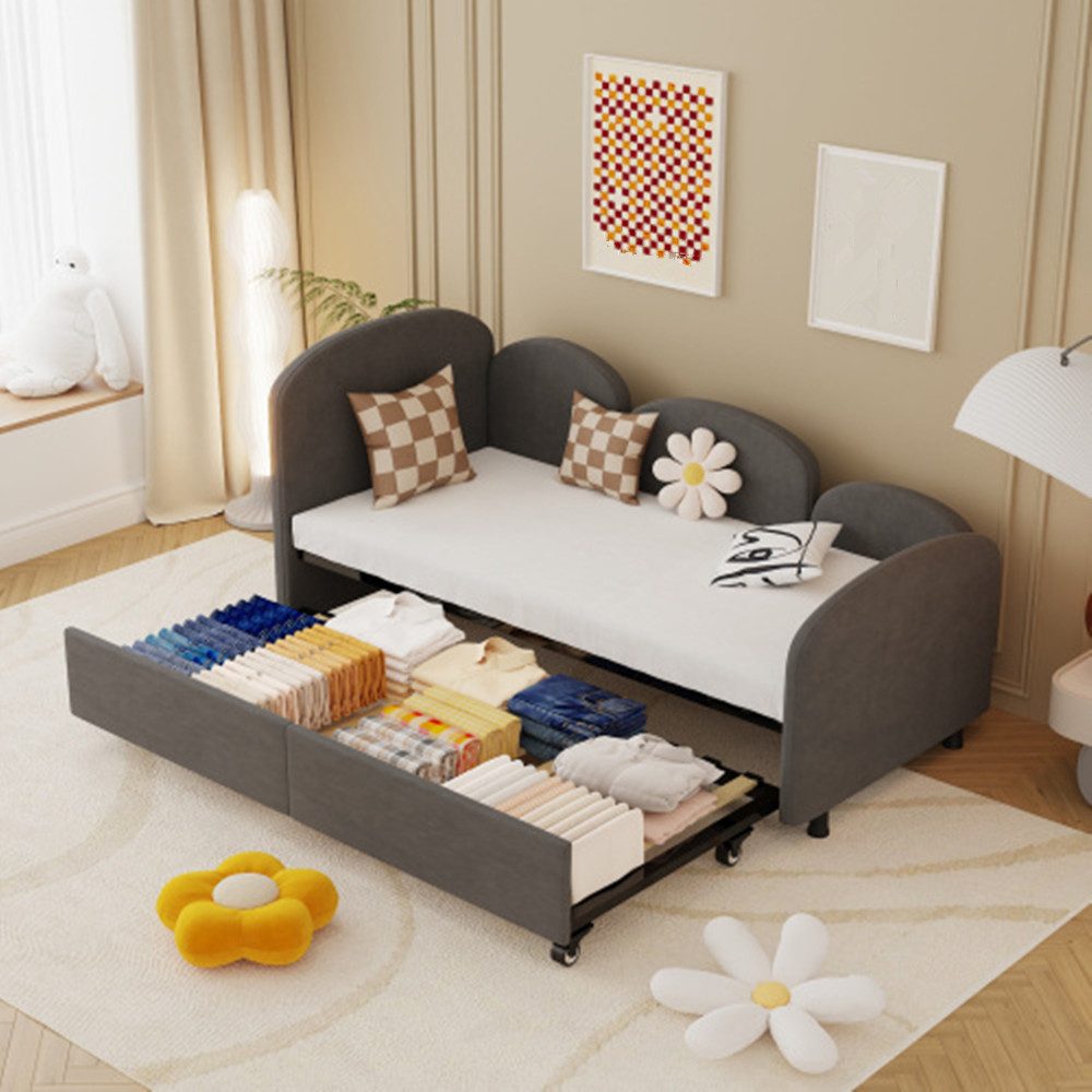 XDeer Schlafsofa Schlafsofas,Daybed mit Storage Drawers, Schlafzimmer Wohnzimmer, Modern Sofa Bed für Wohnzimmer, Kinderzimmer
