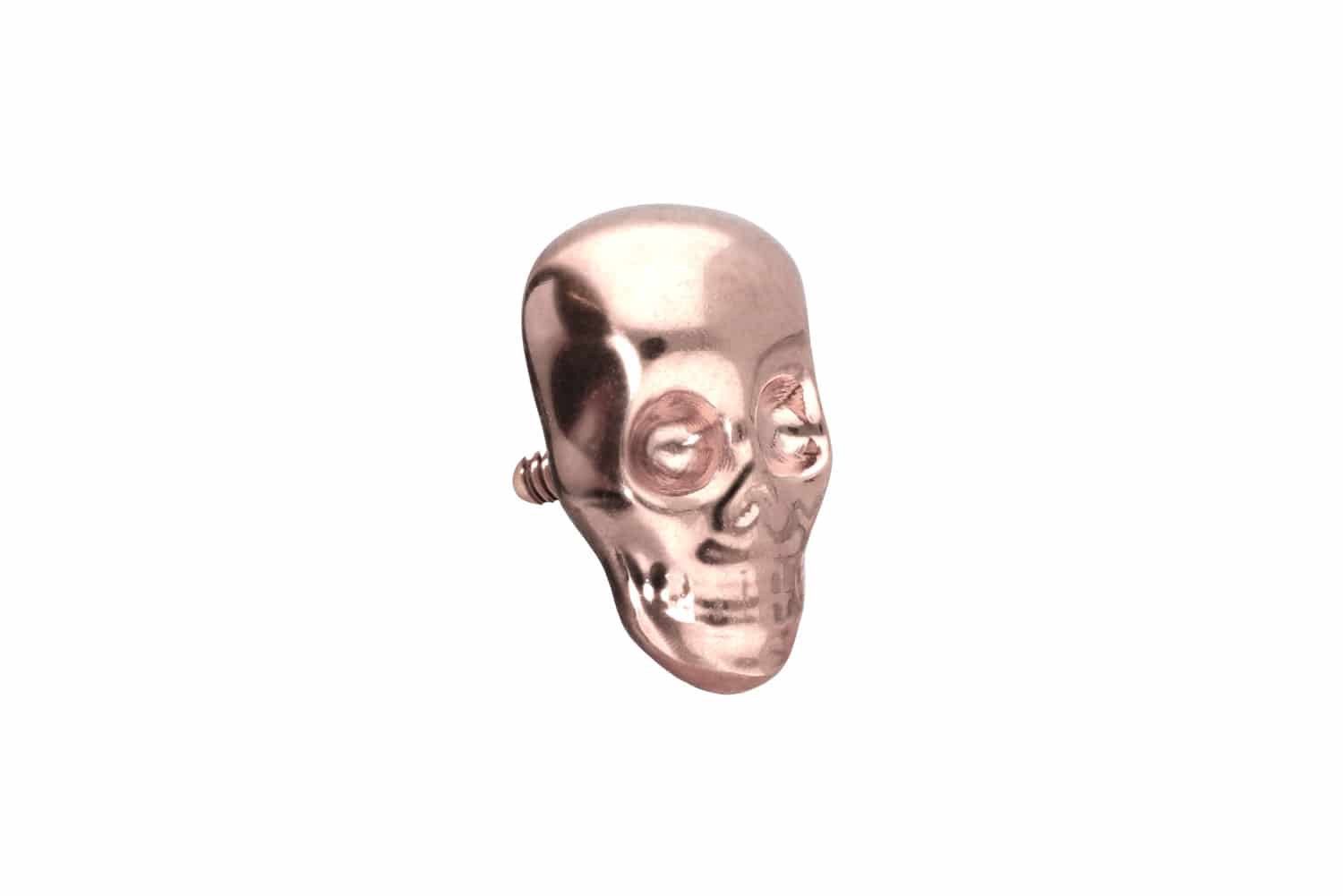 Piercing-Set Titan Schraubaufsatz mit Außengewinde TOTENKOPF