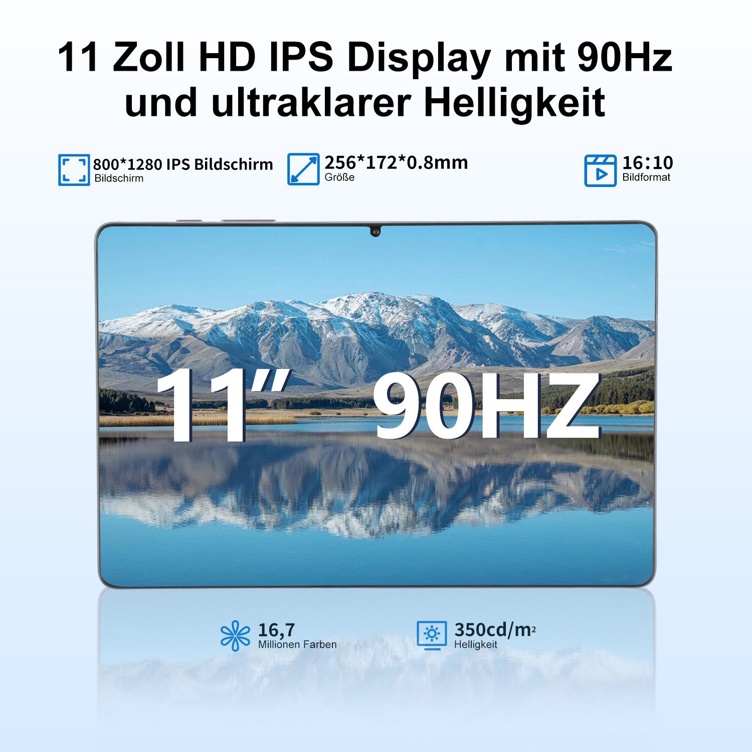 oyajia 11" Android 15 (12+128)GB 5G WiFi mit Tastatur/Hülle/Maus/Stift Tablet Tablet (11", 128 GB, Quad Core, 16MP+8MP, Octa-Core Tablets PC 2.4G/5G WLAN /WIFI5/GPS/Face ID/OTG)