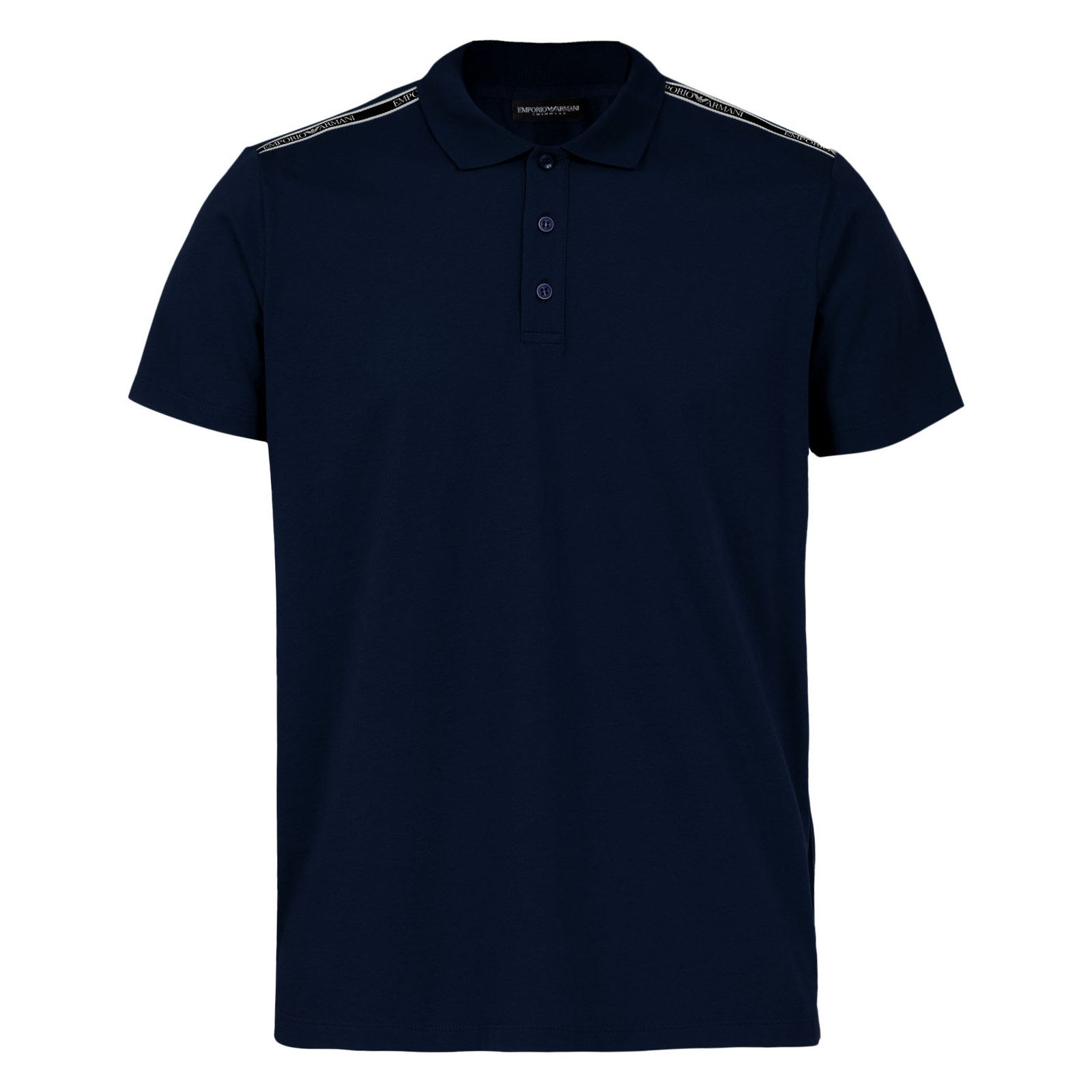 Emporio Armani Poloshirt Polo Beachwear mit Logostreifen im Schulterbereich