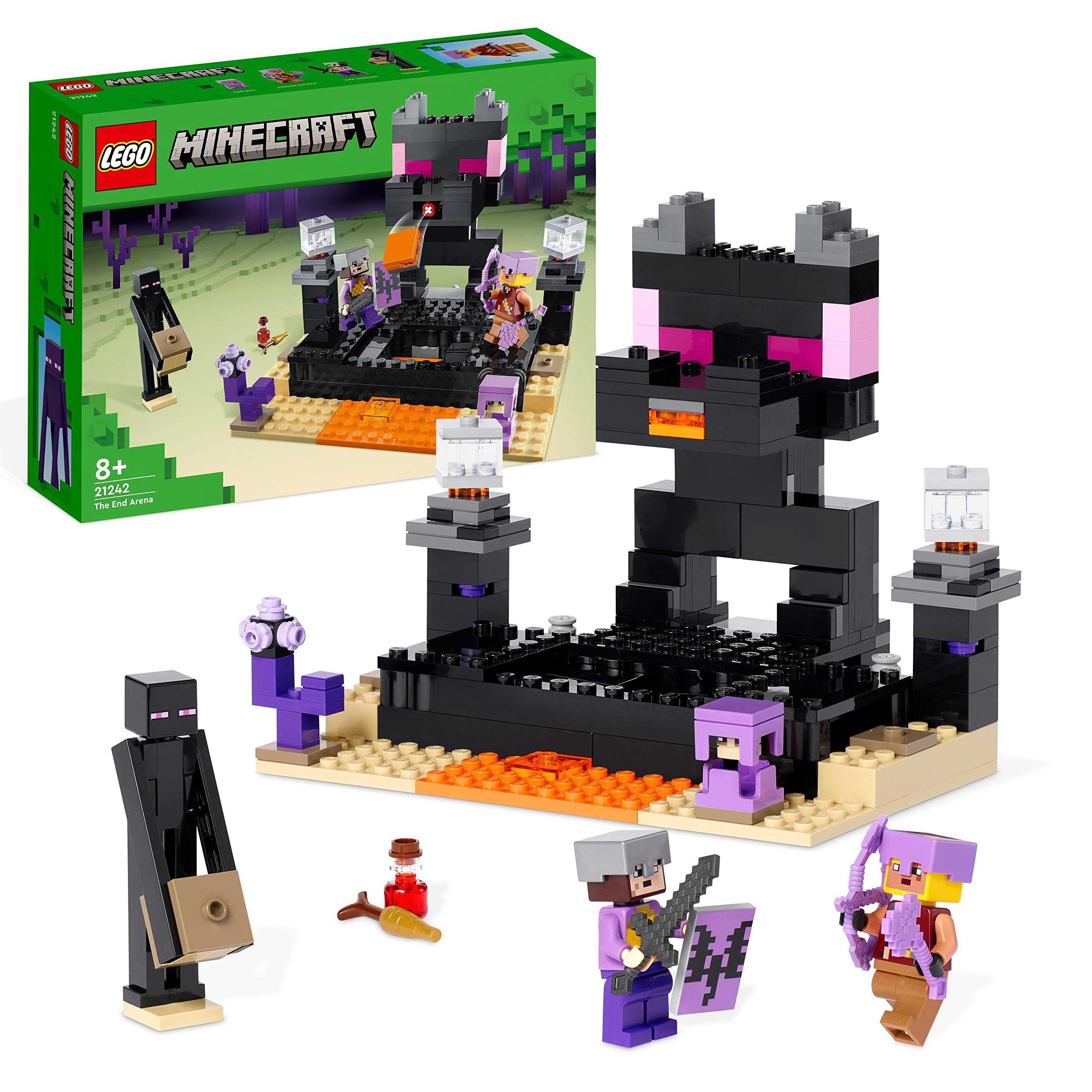 LEGO® Minecraft Die End-Arena 21242 Konstruktions-Spielset, (252 St), 252-teiliges LEGO Bauset
