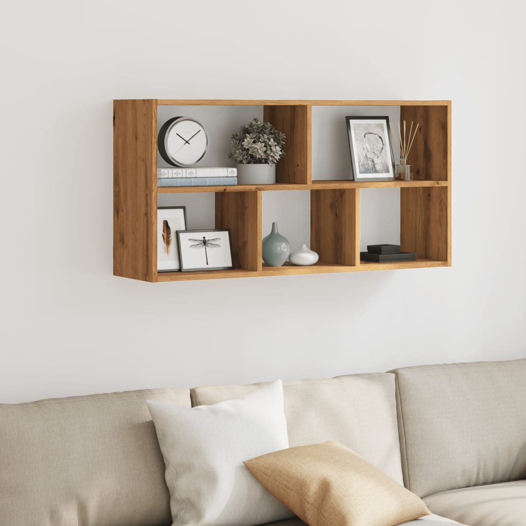 vidaXL Regal Wandregal Artisan-Eiche 100x25x50 cm günstig online kaufen
