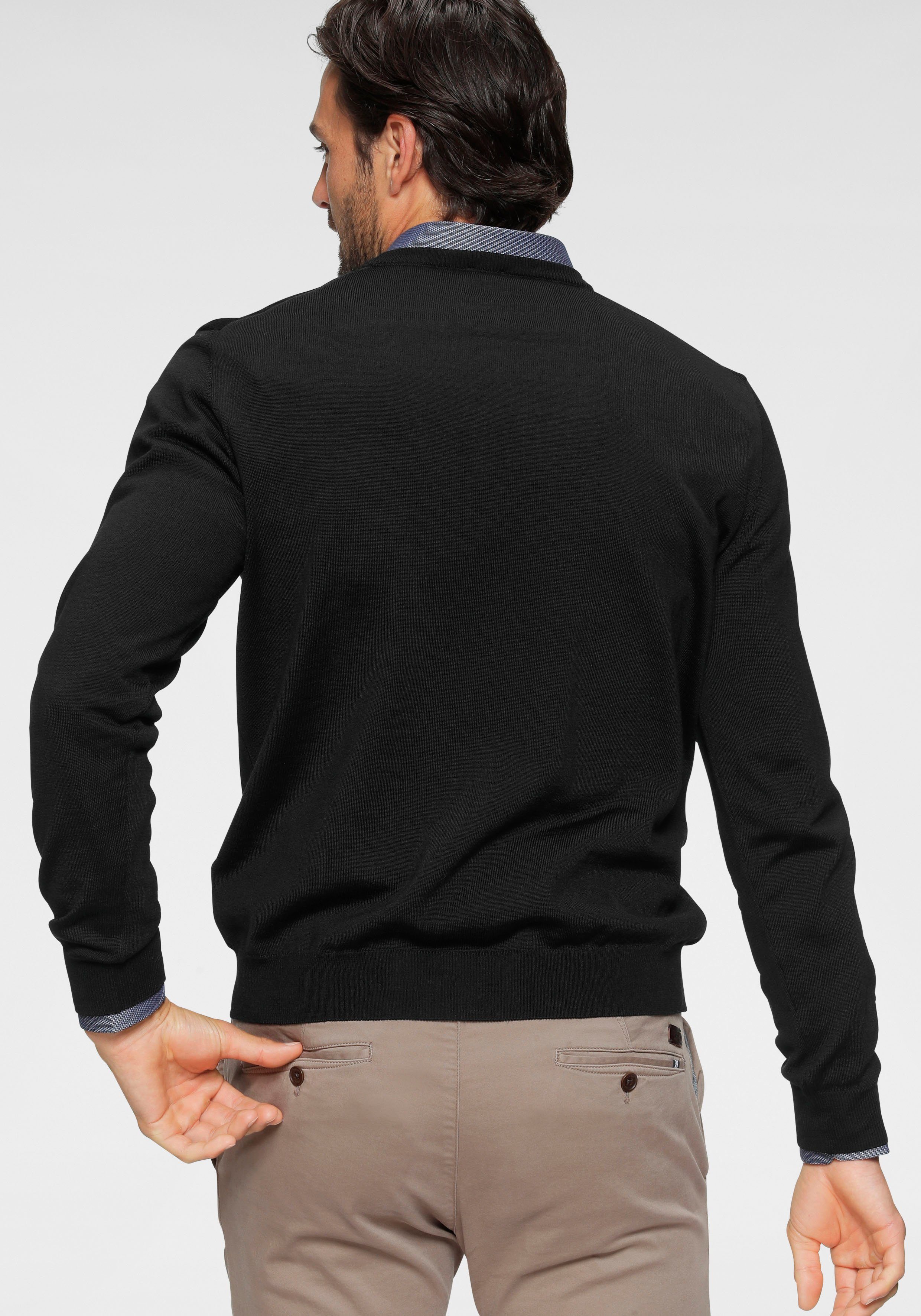 OLYMP Rundhalspullover OLYMP Strick Casual moderner günstig online kaufen
