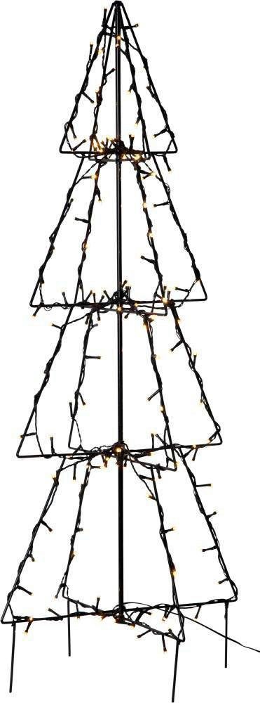 LED Baum FOLDY, Warmweiß, LED Tanne - LED EGLO Baum fest - - Winterdeko integriert, - Erdspieß Beleuchtung Weihnachtsdeko