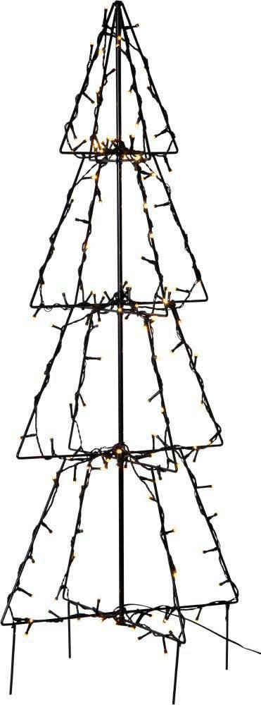 EGLO LED Baum FOLDY, LED fest integriert, Warmweiß, LED Erdspieß Baum - Beleuchtung - Weihnachtsdeko - Winterdeko - Tanne