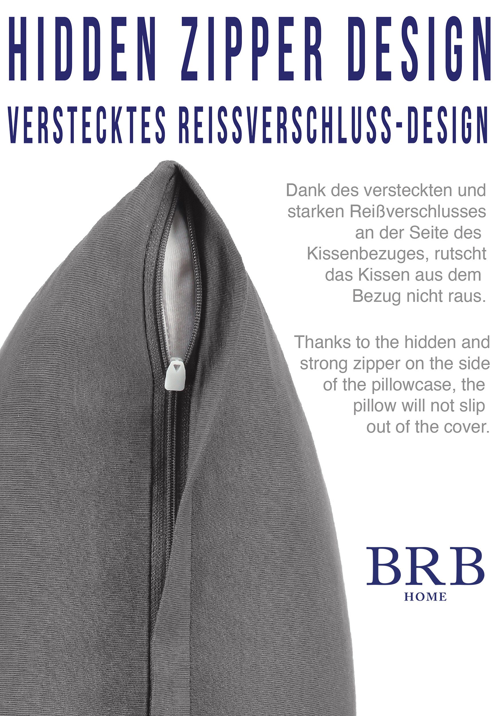 BRB HOME Kissenbezüge Kissenhülle Kopfissenbezug Couchkissen Dekokissen Sof günstig online kaufen