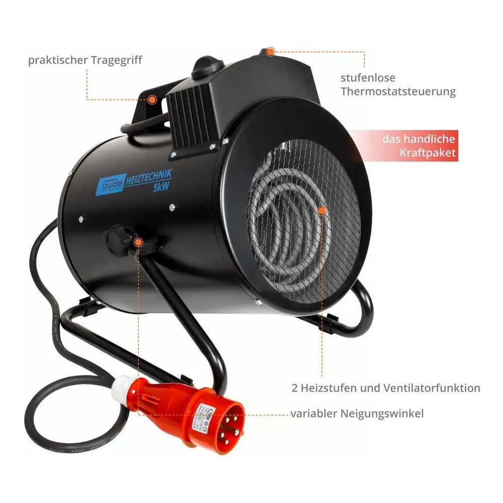 Güde Heizgerät Elektroheizer GEH 5000 R