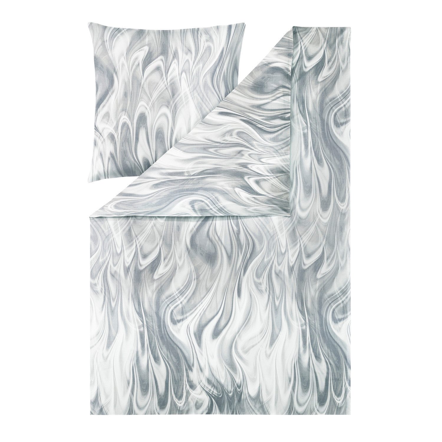 Estella Bettwäsche Estella Interlock Jersey Bettwäsche Klaas 6367-810 Grau günstig online kaufen