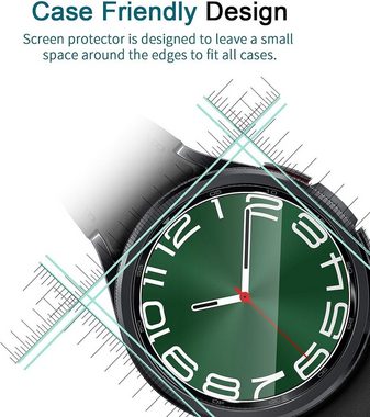 MSM 3X Schutzglas für Samsung Galaxy Watch 6 Classic 47 mm Panzerfolie, Displayschutzglas