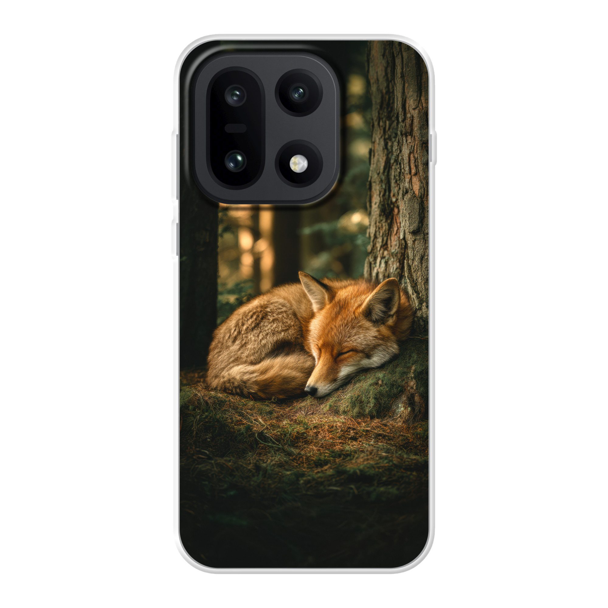 MuchoWow Handyhülle für OnePlus 15 Fuchs - Wald - Schlaf, Phone Case, Silikon, Schutzhülle Dünn