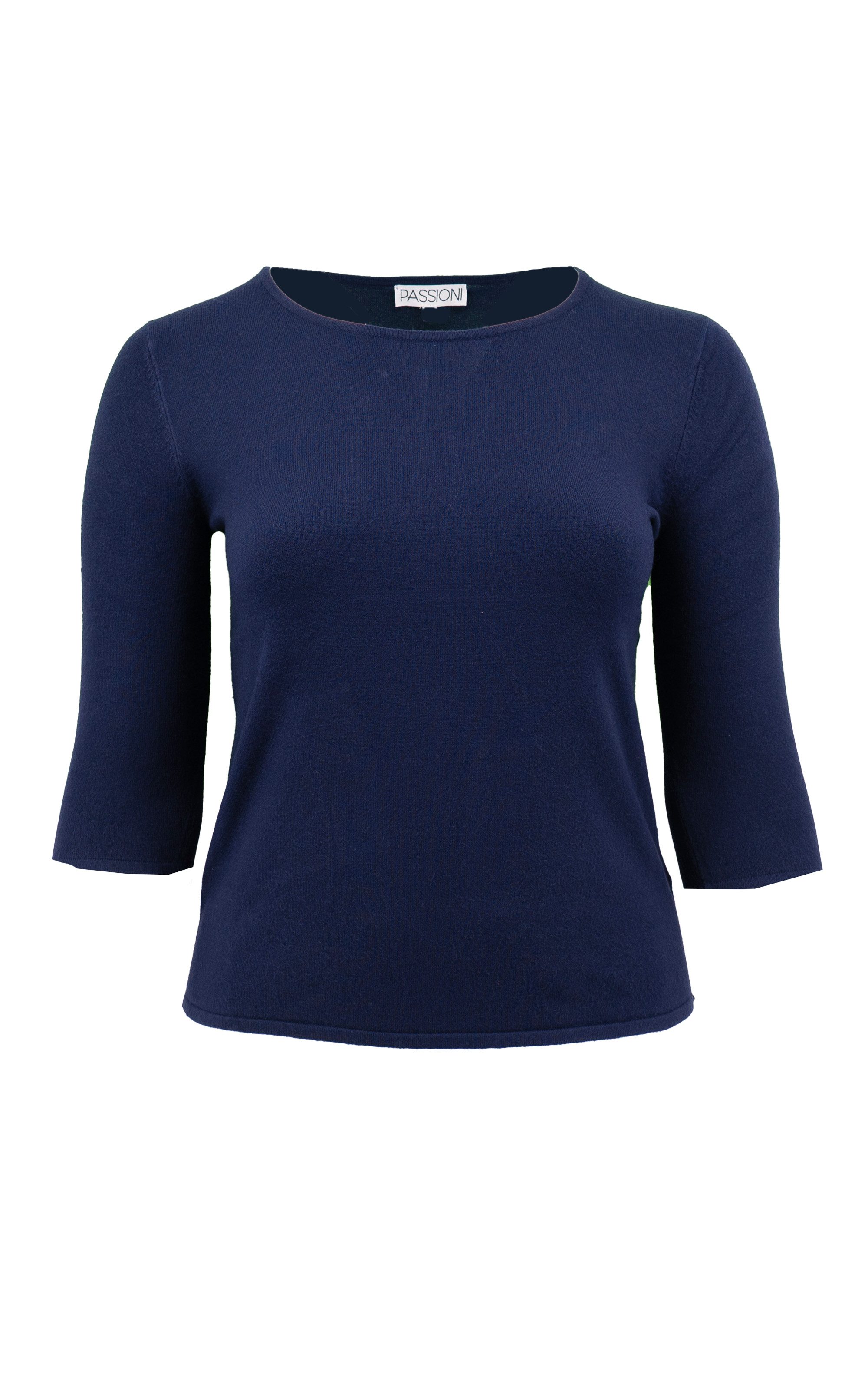 Passioni Strickpullover mit 3/4-Ärmeln günstig online kaufen