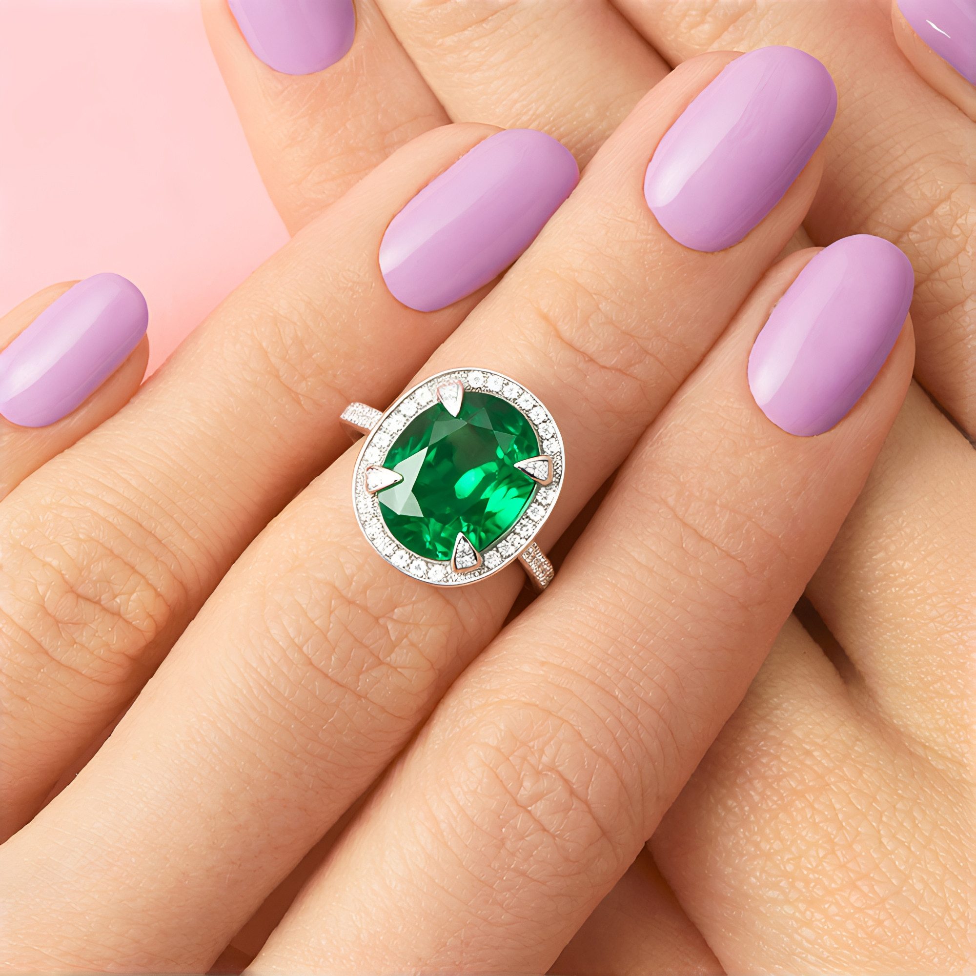 Cavill Diamantring Cavill Weißgoldring 3,07 ct Smaragd & 0,50 ct Diamanten günstig online kaufen