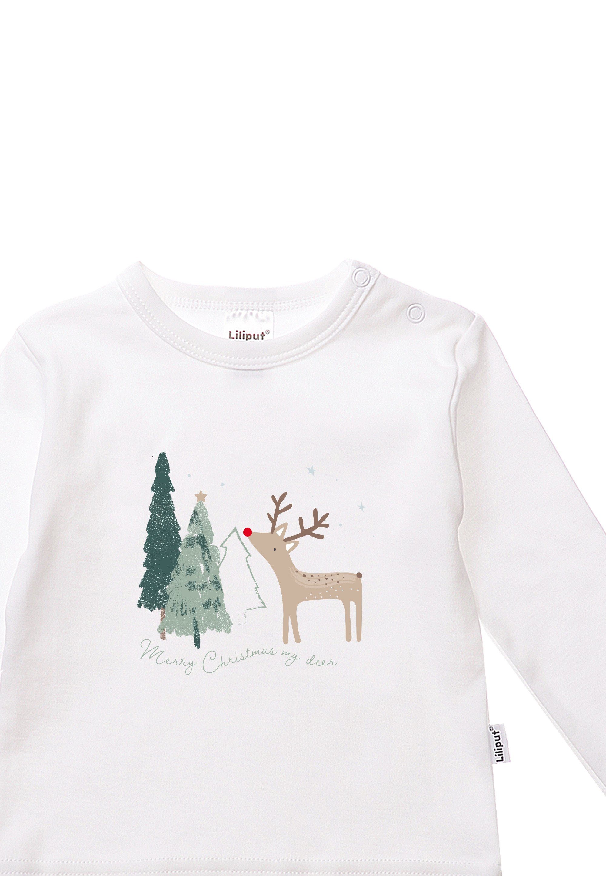 mit Christmas Merry Liliput Rundhalsausschnitt T-Shirt bequemem