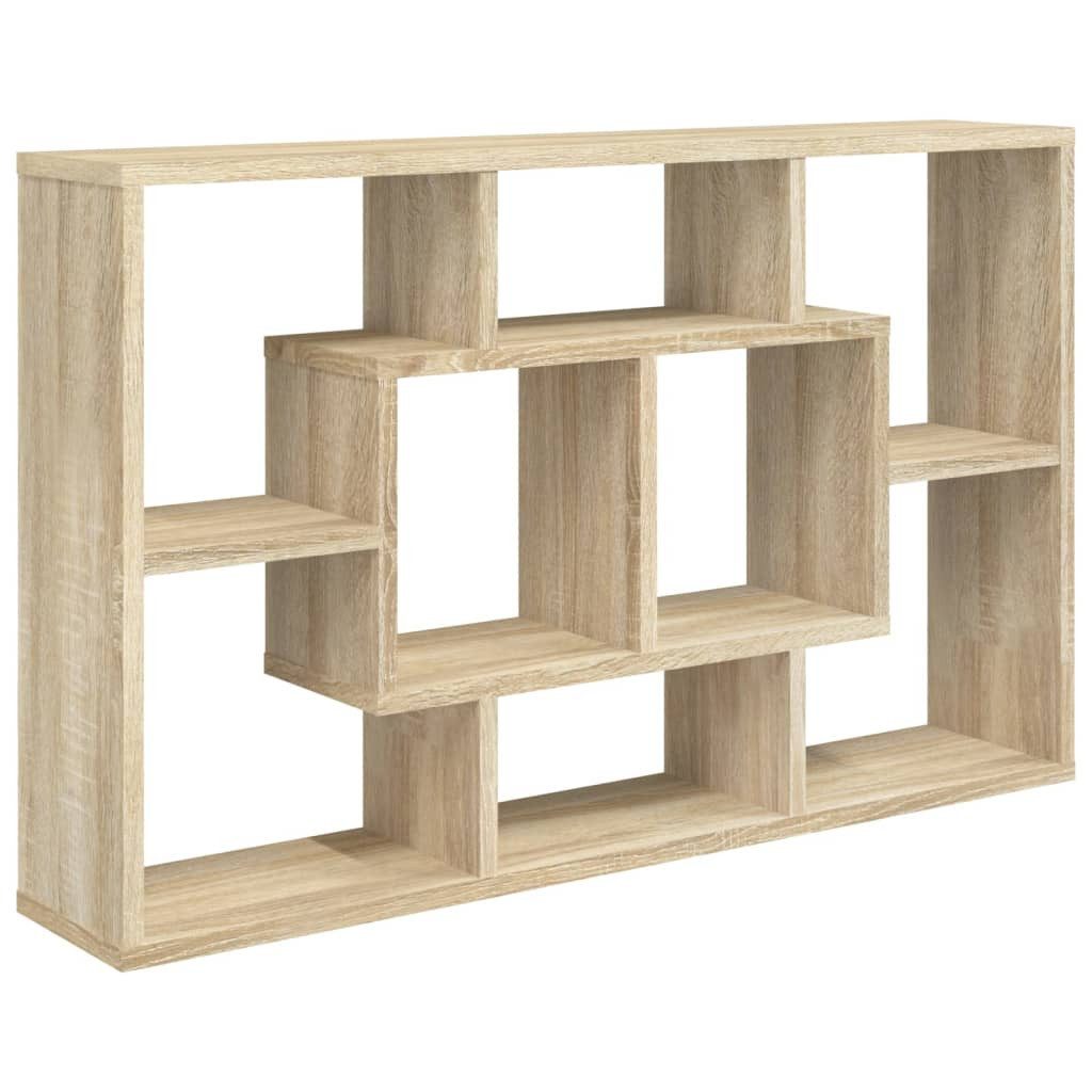 vidaXL Wandregal Wandregal Sonoma Eiche 85x16x52,5 cm Spanplatte