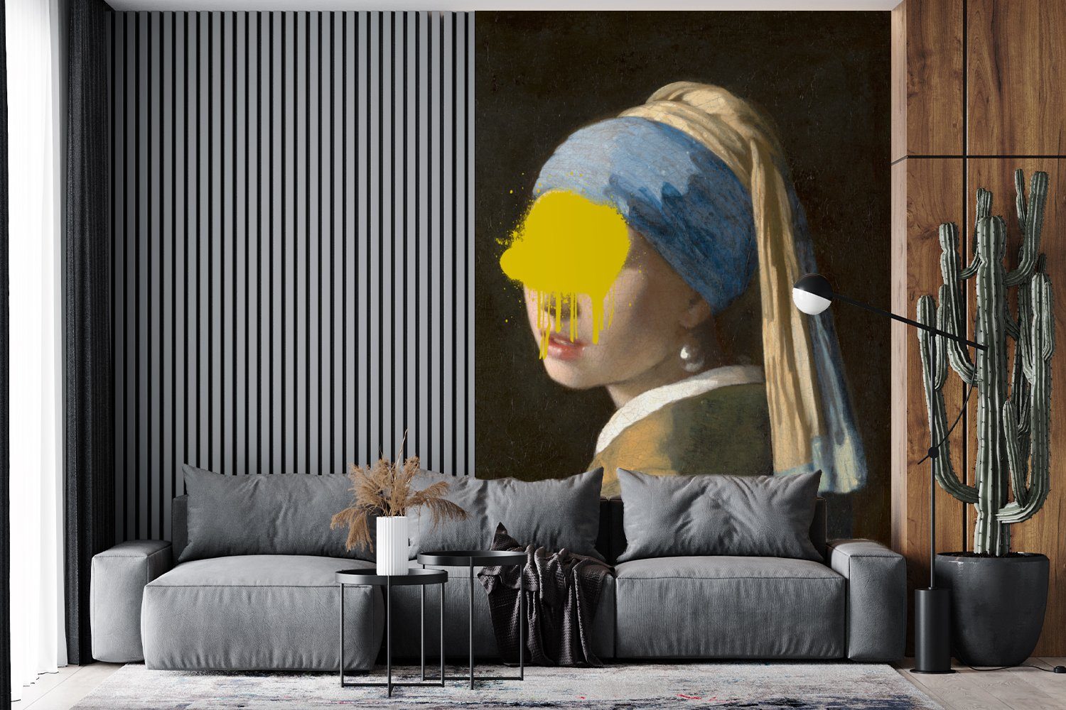 Wandtapete Gemälde, (3 Matt, - Johannes St), Perlenohrring MuchoWow Wohnzimmer, Tapete Mädchen Vermeer für mit - Montagefertig Fototapete Vinyl bedruckt,