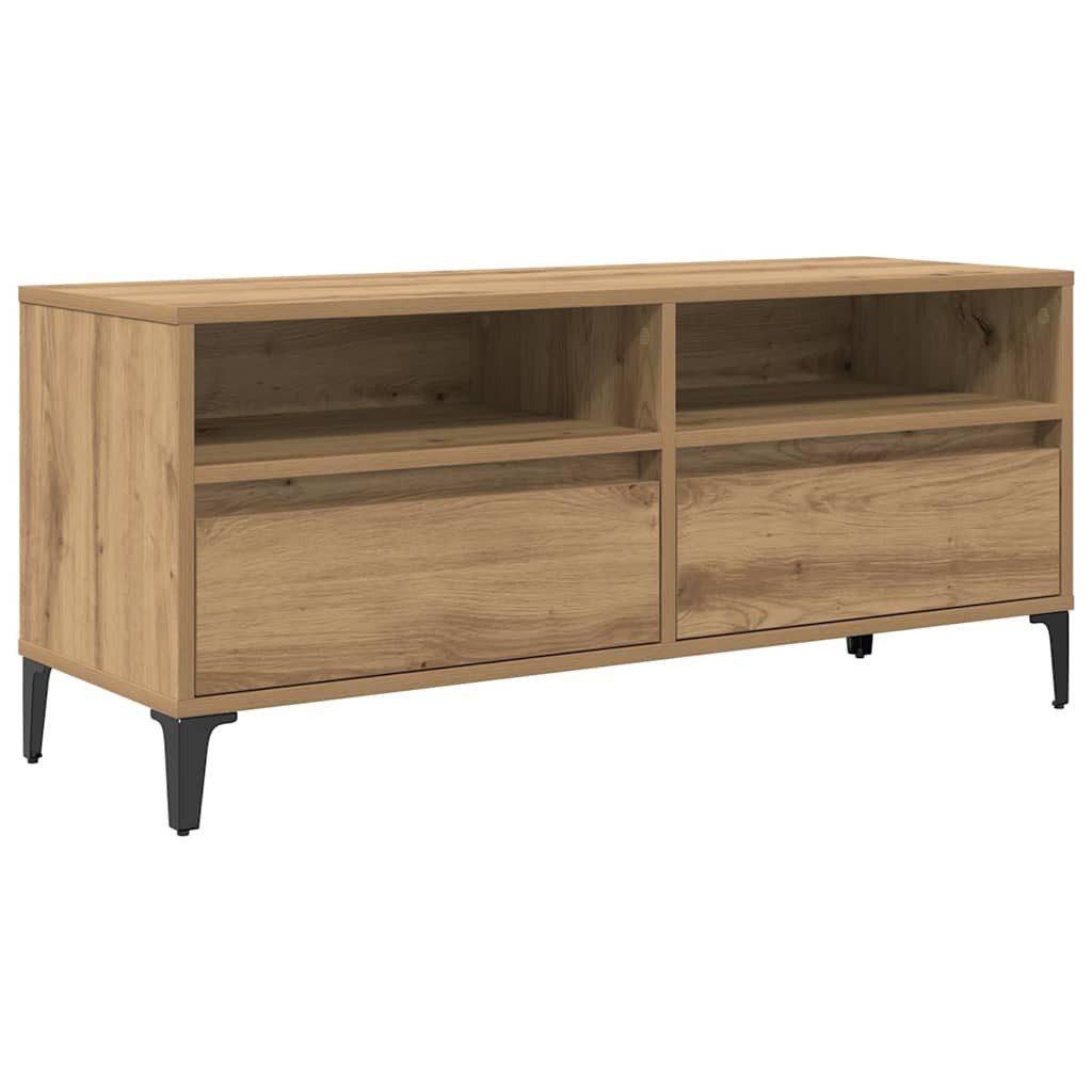 vidaXL TV-Schrank TV-Schränk mit Schubladen Artisan-Eiche 100 x 34,5 x 44,5 günstig online kaufen