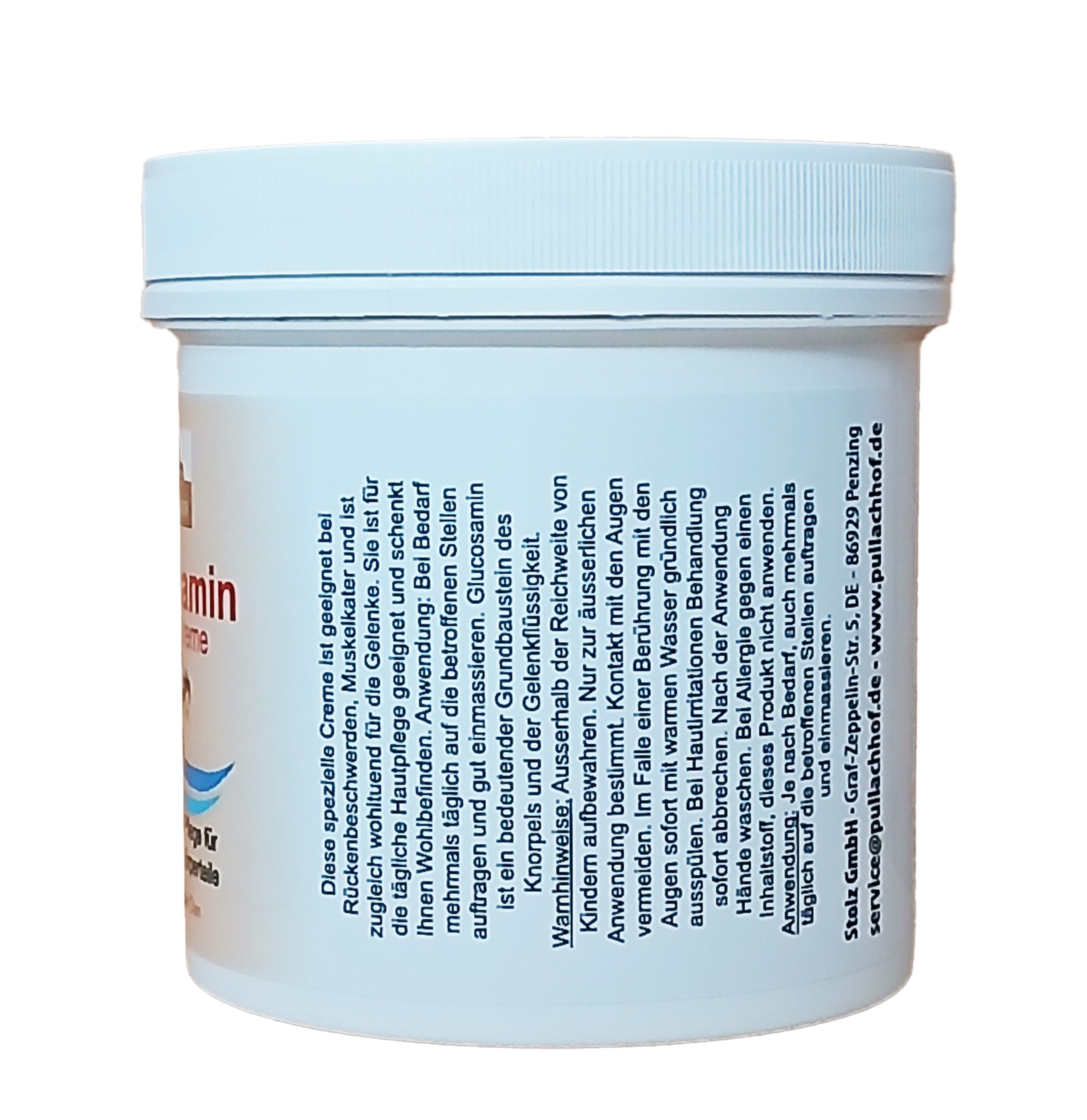Naturhof Körpercreme GLUCOSAMIN INTENSIV-CREME 250ml mit ätherischen Ölen Körpercreme 40, Hautpflege Hautcreme Hautpflege Haut Pflege Feuchtigkeitspflege
