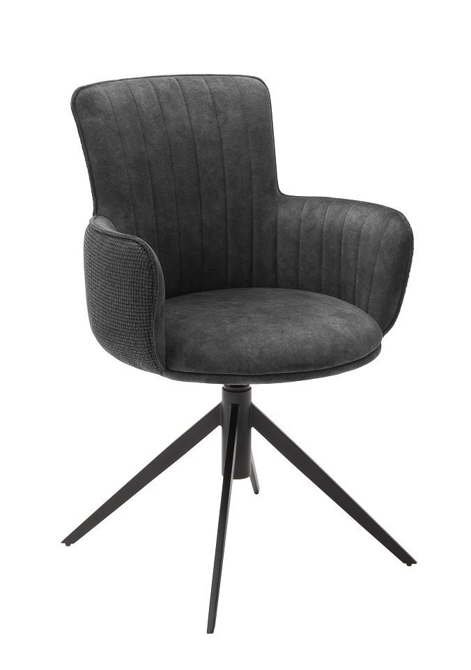 MCA furniture Esszimmerstuhl Denia (Set, 2 St), 2-er Set, Stuhl 360°drehbar  mit Nivellierung, belastbar bis 120 kg